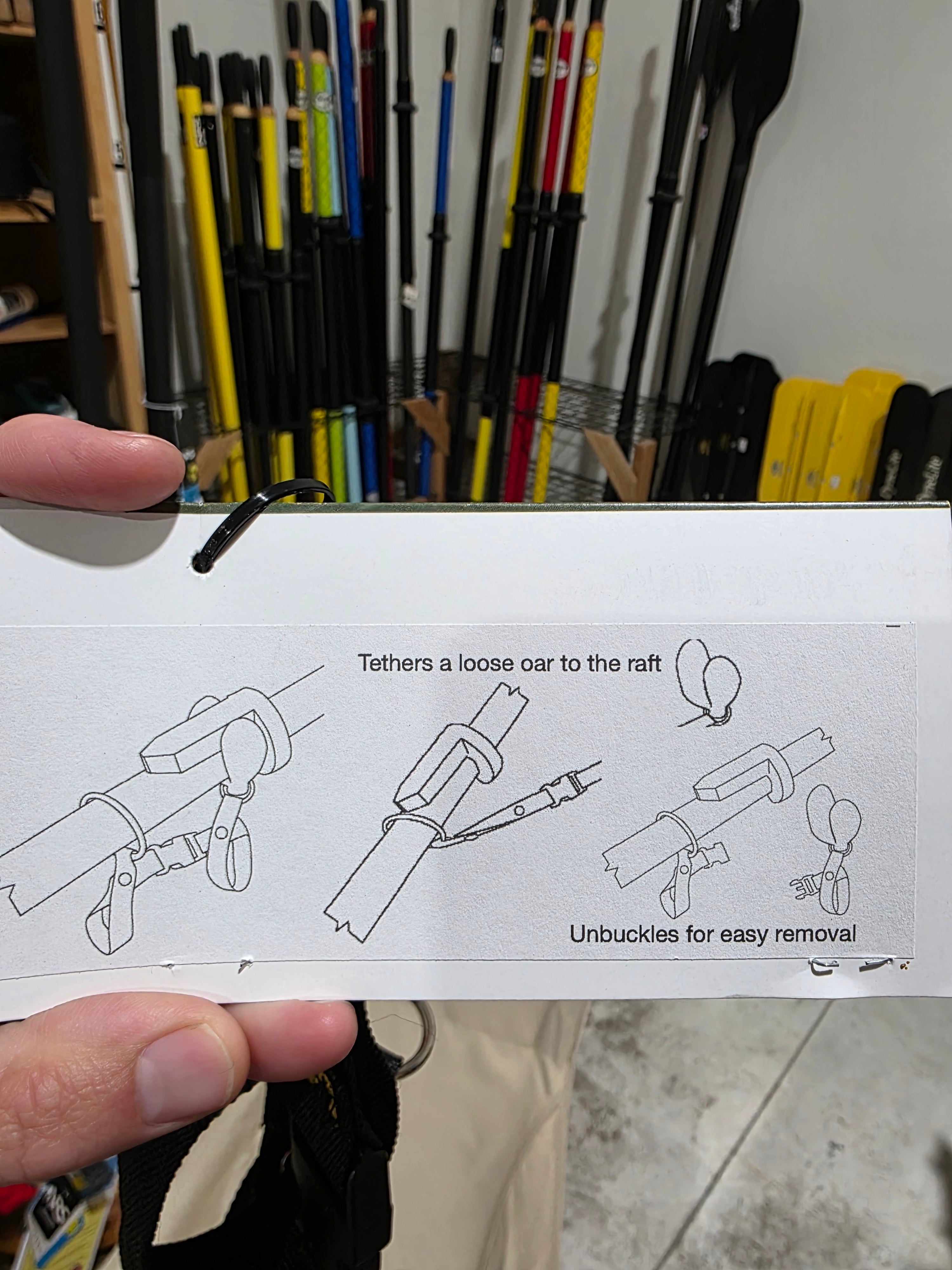 Oar Tethers (Pair) - Ring Style