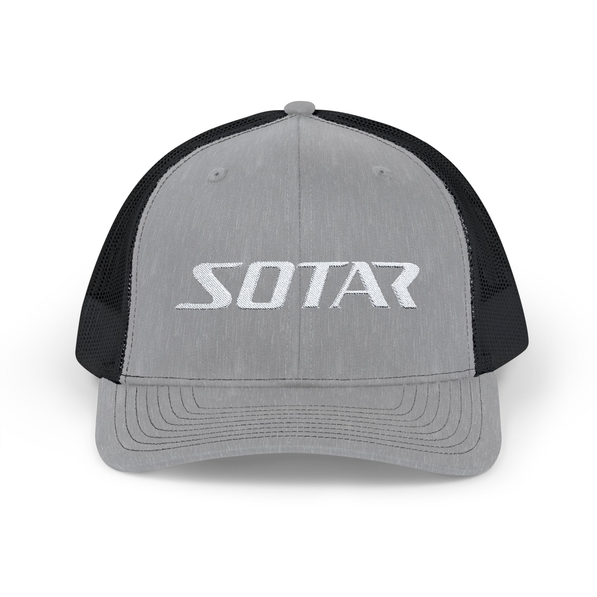 SOTAR Embroidered White Logo Snapback Trucker Cap Baseball Hat
