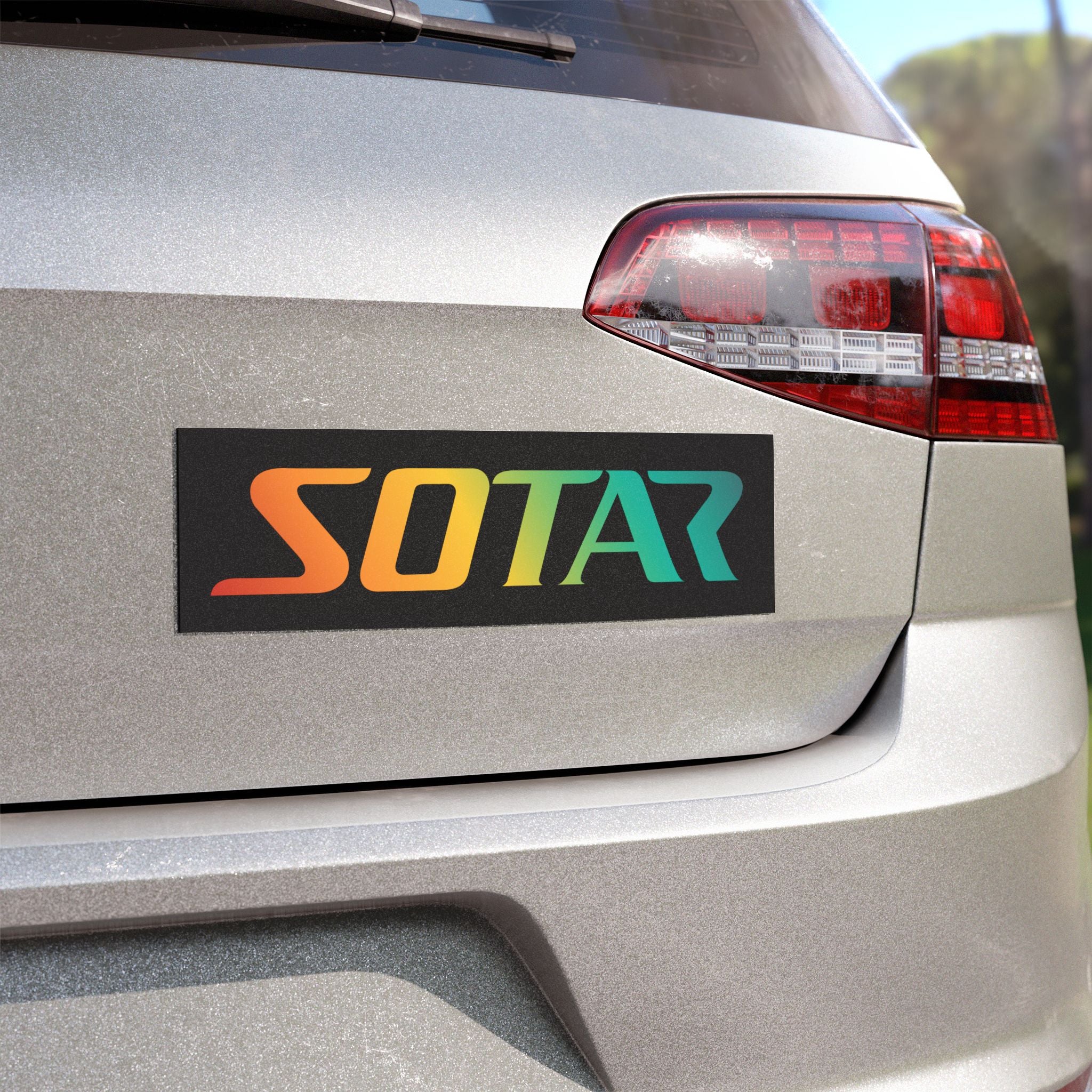 SOTAR Orang Green Logo - Auto / Trailer Bumper Magnet Black