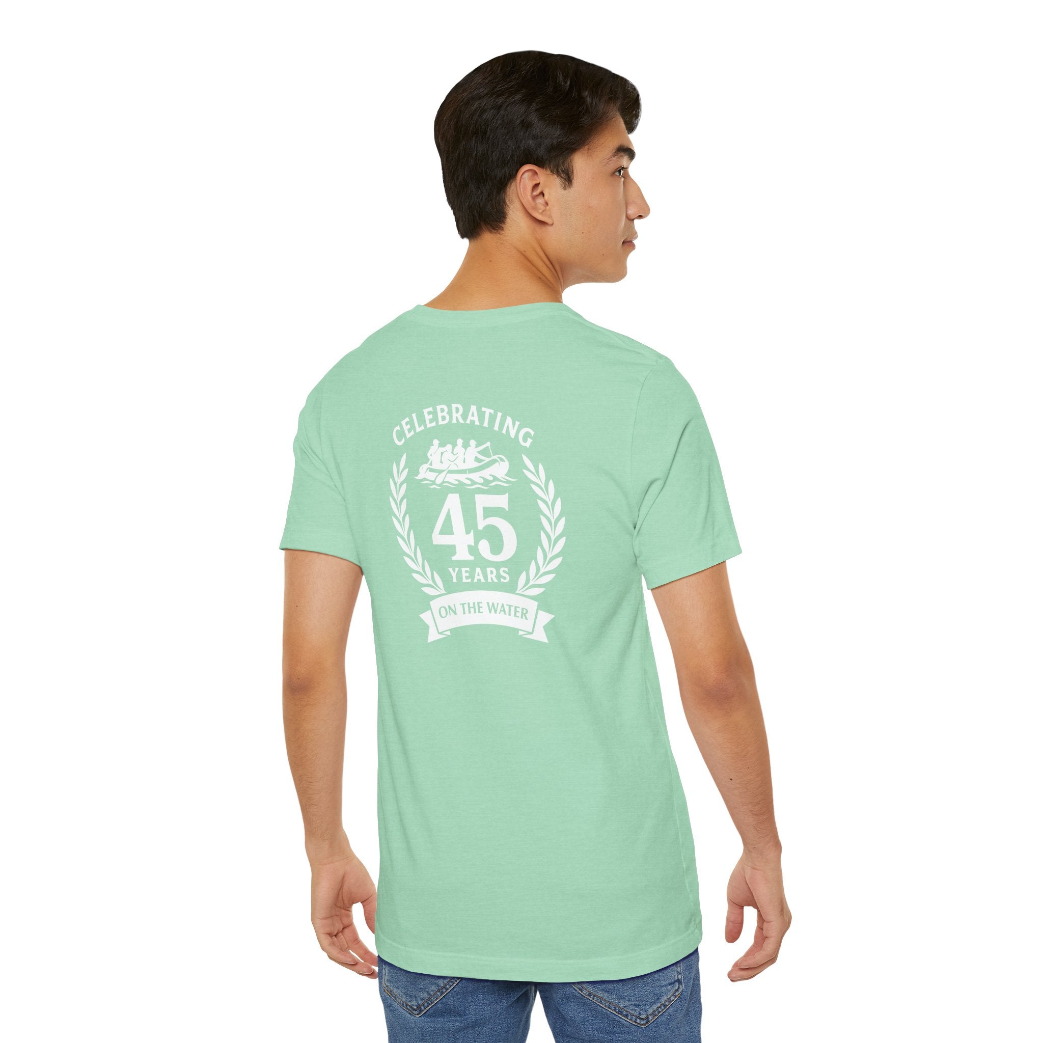 SOTAR White Logo Celebrating 45 Years Unisex Tee, Commemorative Shirt, Whitewater Rafting Anniversary T-Shirt