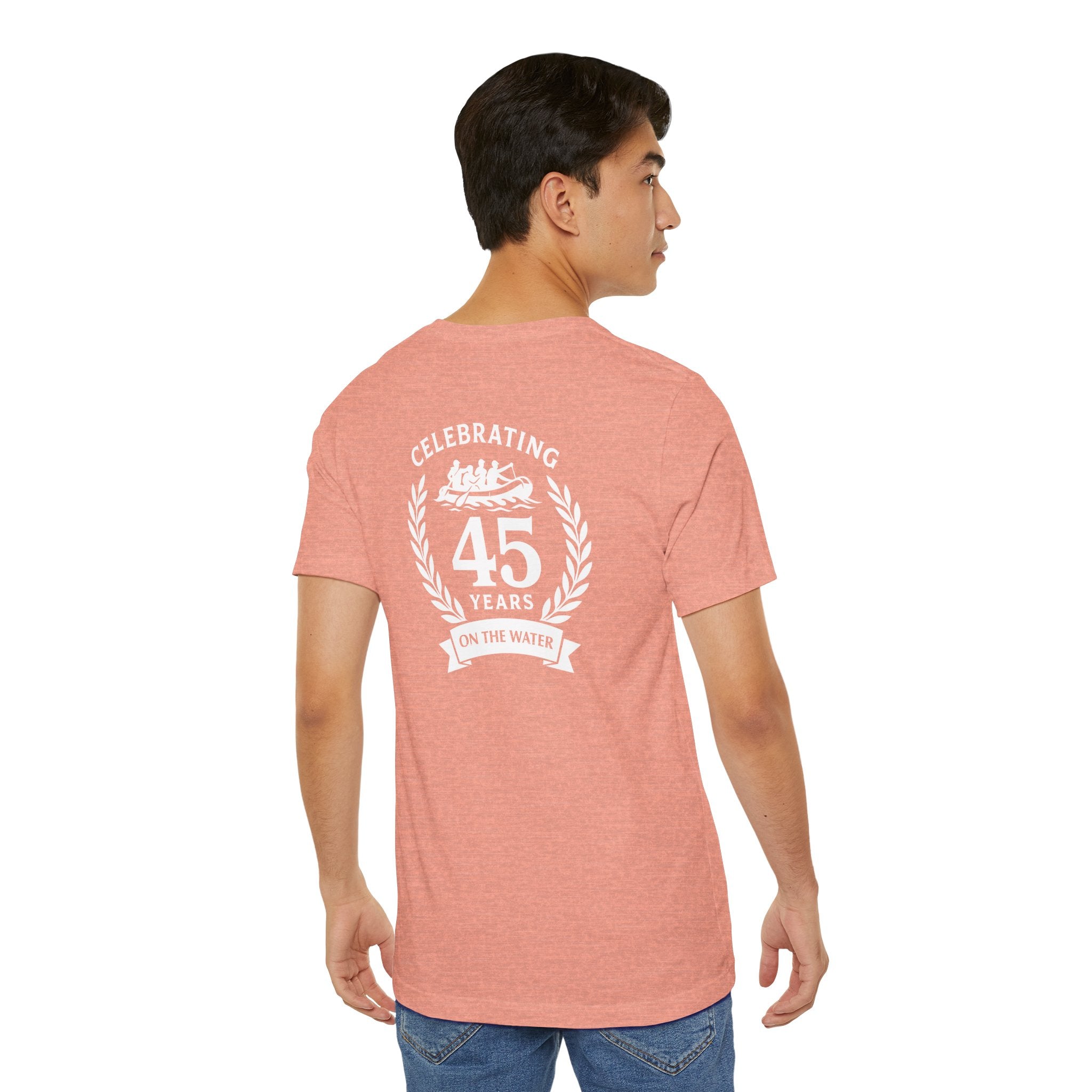 SOTAR White Logo Celebrating 45 Years Unisex Tee, Commemorative Shirt, Whitewater Rafting Anniversary T-Shirt