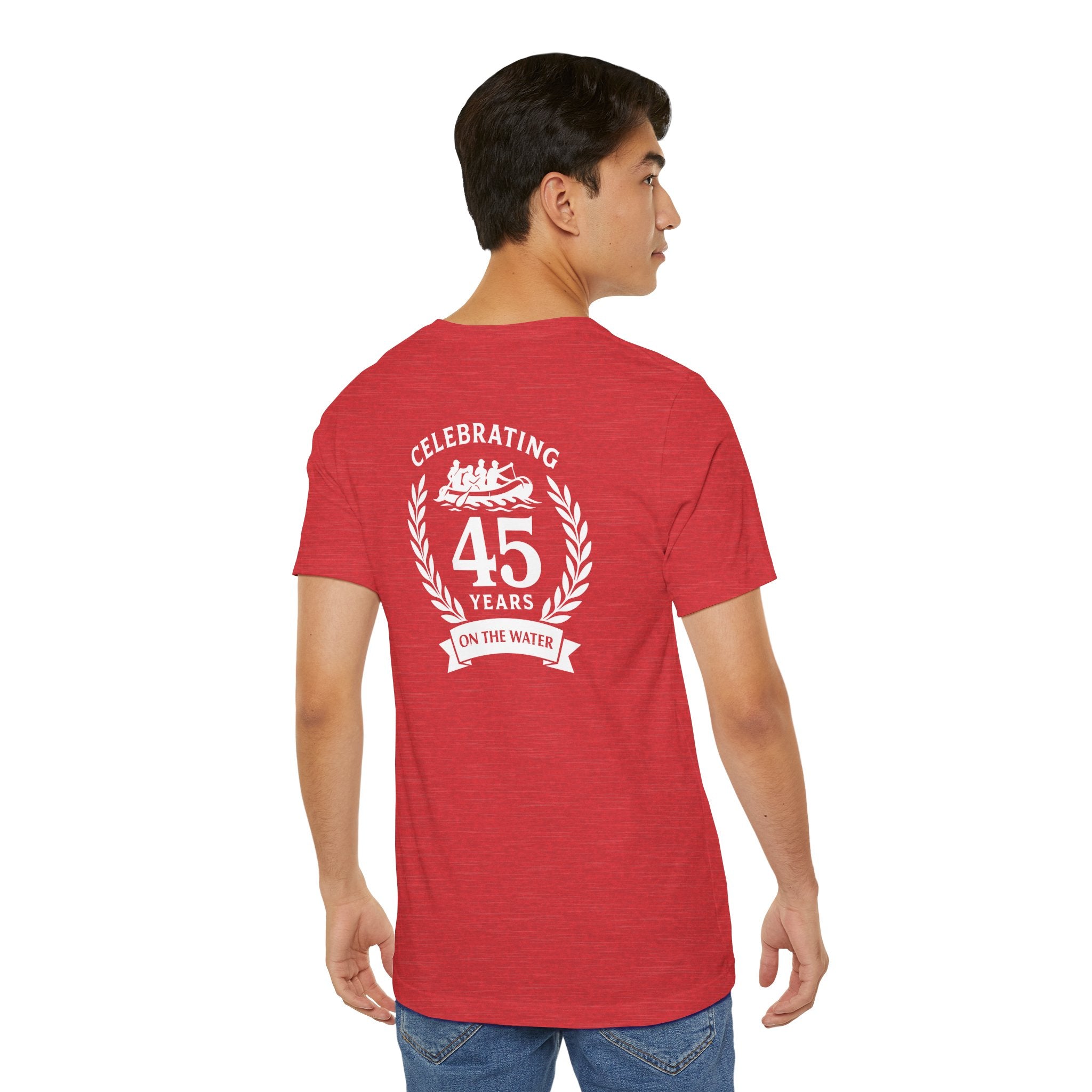 SOTAR White Logo Celebrating 45 Years Unisex Tee, Commemorative Shirt, Whitewater Rafting Anniversary T-Shirt