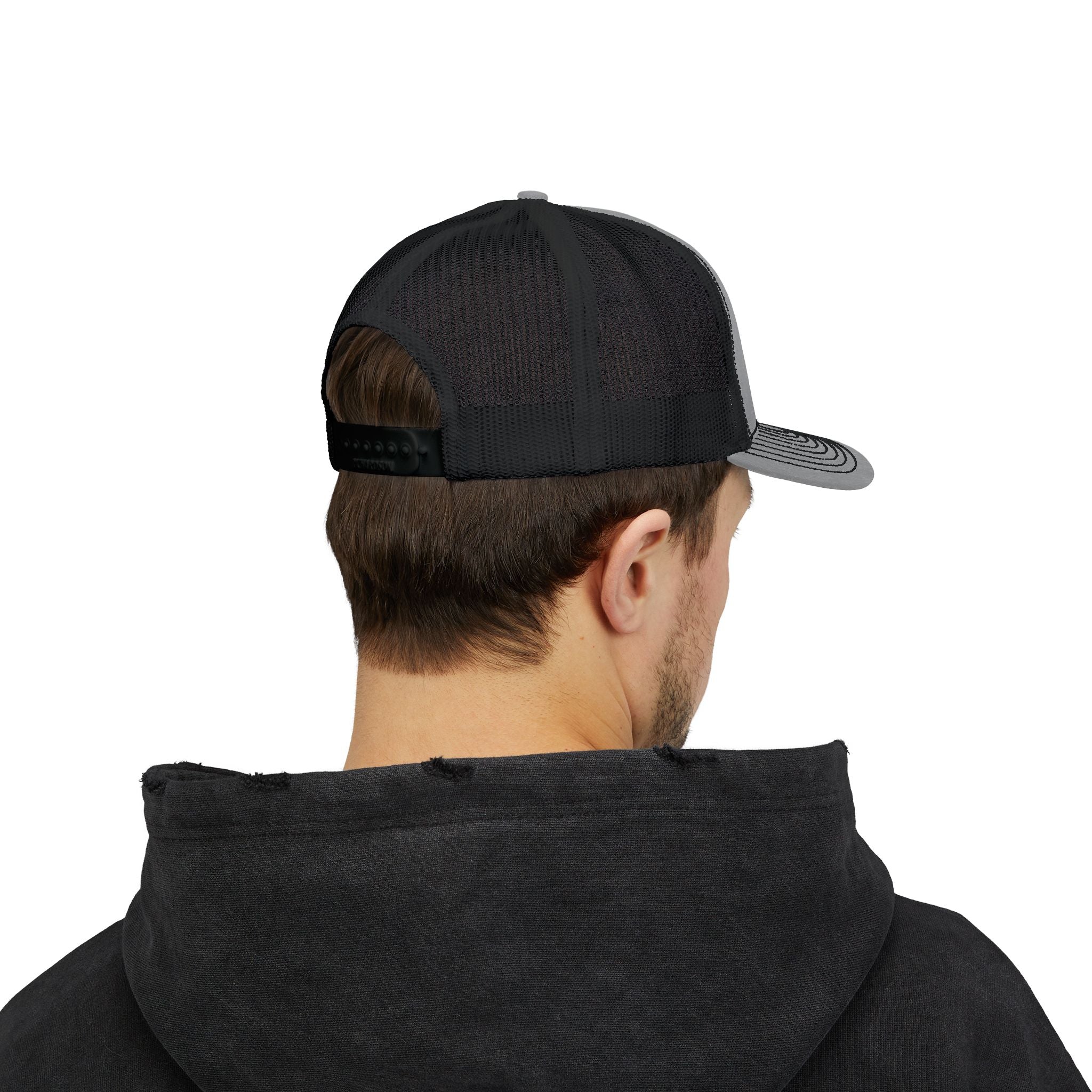 Snapback Trucker Cap -Bright Green Logo-Hats-Printify-Black-One size-SOTAR