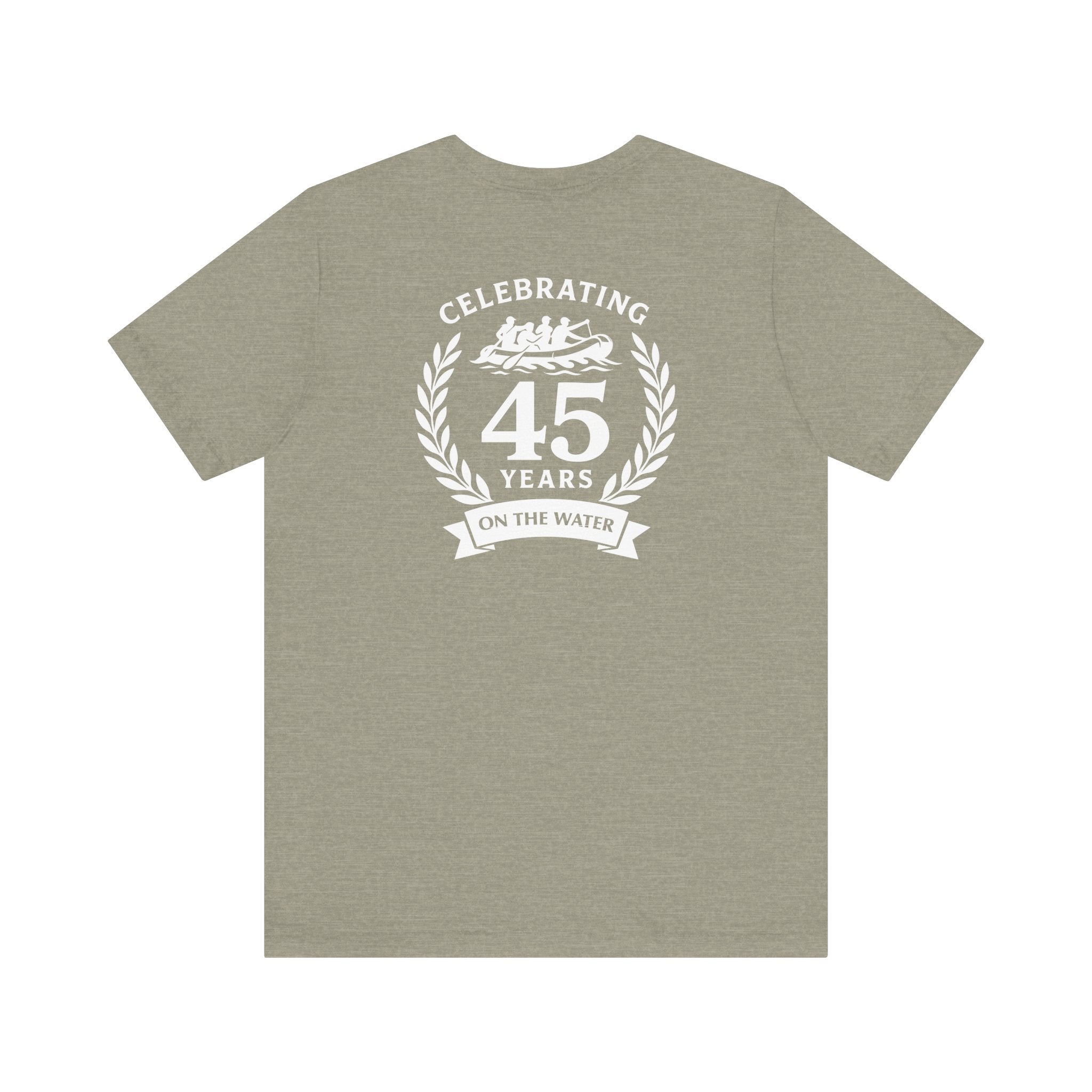 SOTAR White Logo Celebrating 45 Years Unisex Tee, Commemorative Shirt, Whitewater Rafting Anniversary T-Shirt