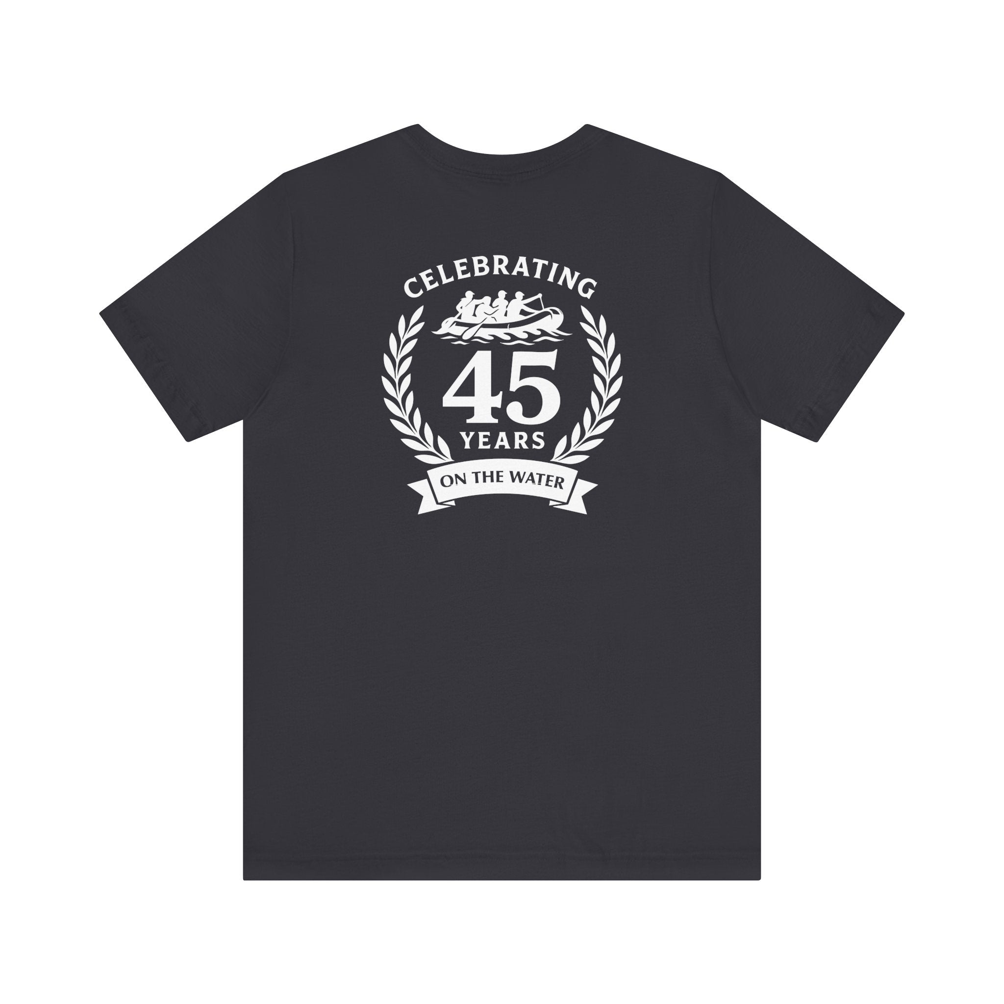 SOTAR White Logo Celebrating 45 Years Unisex Tee, Commemorative Shirt, Whitewater Rafting Anniversary T-Shirt