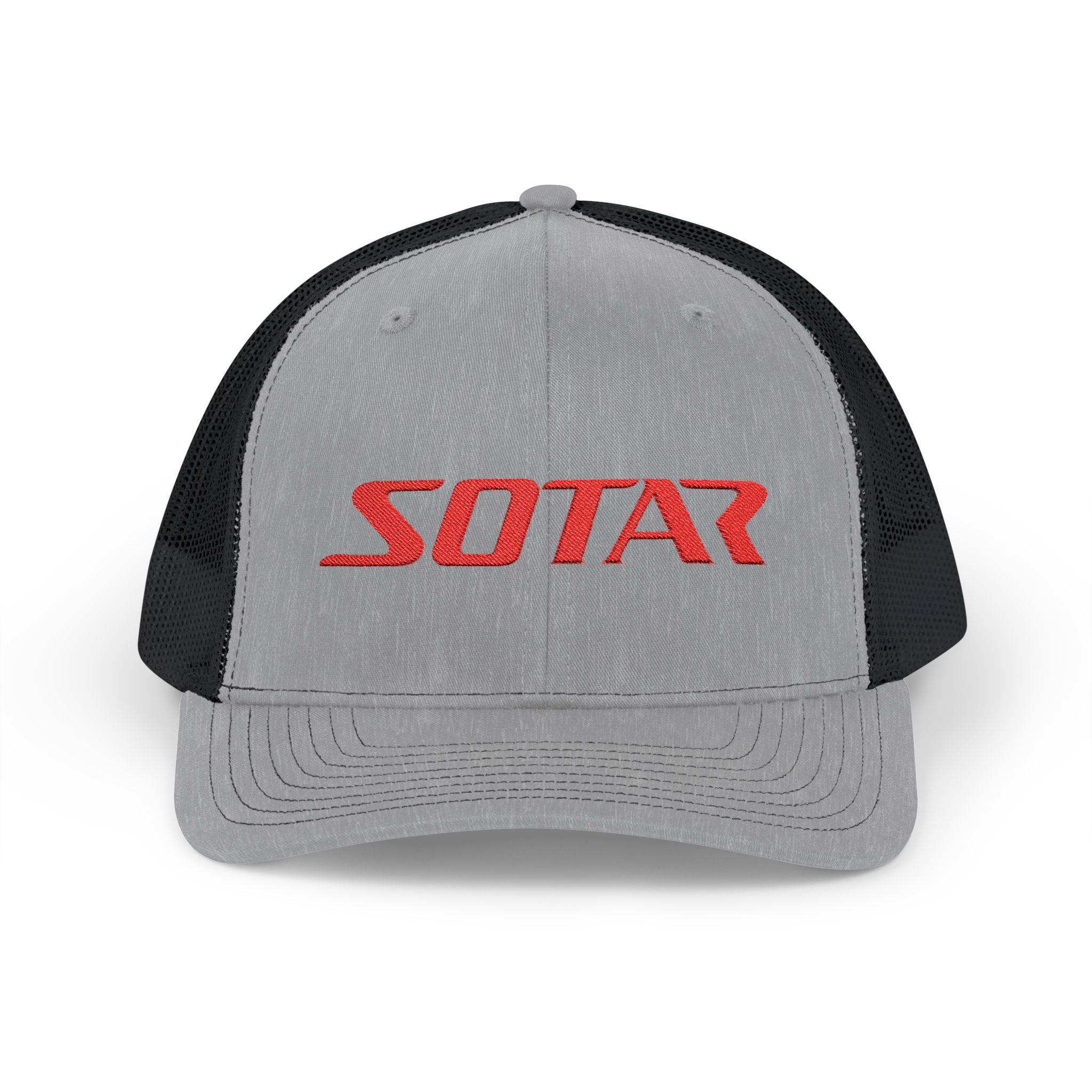 SOTAR Embroidered Red Logo Snapback Trucker Cap Baseball Hat