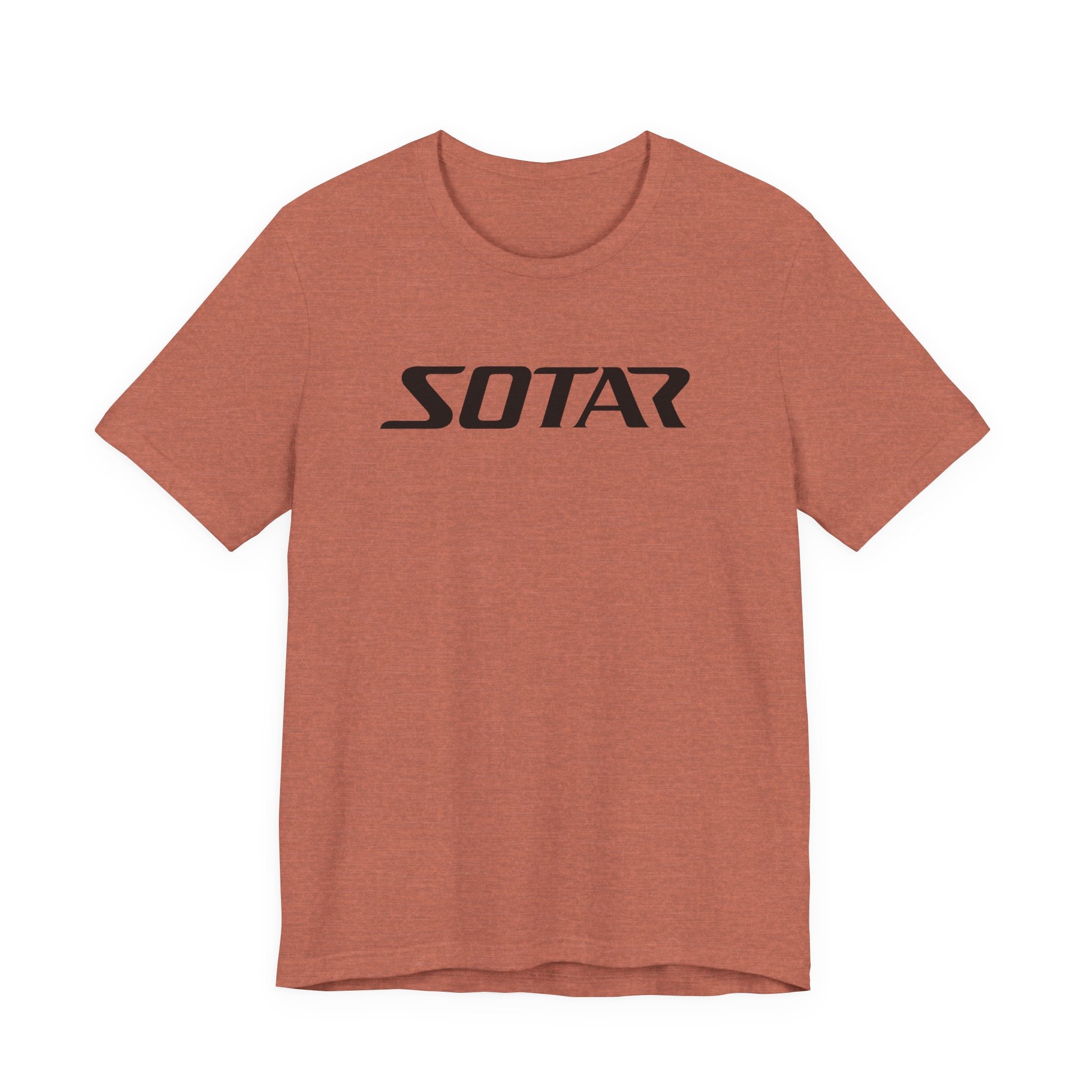 Black Simple SOTAR Jersey Short Sleeve Tee Shirt