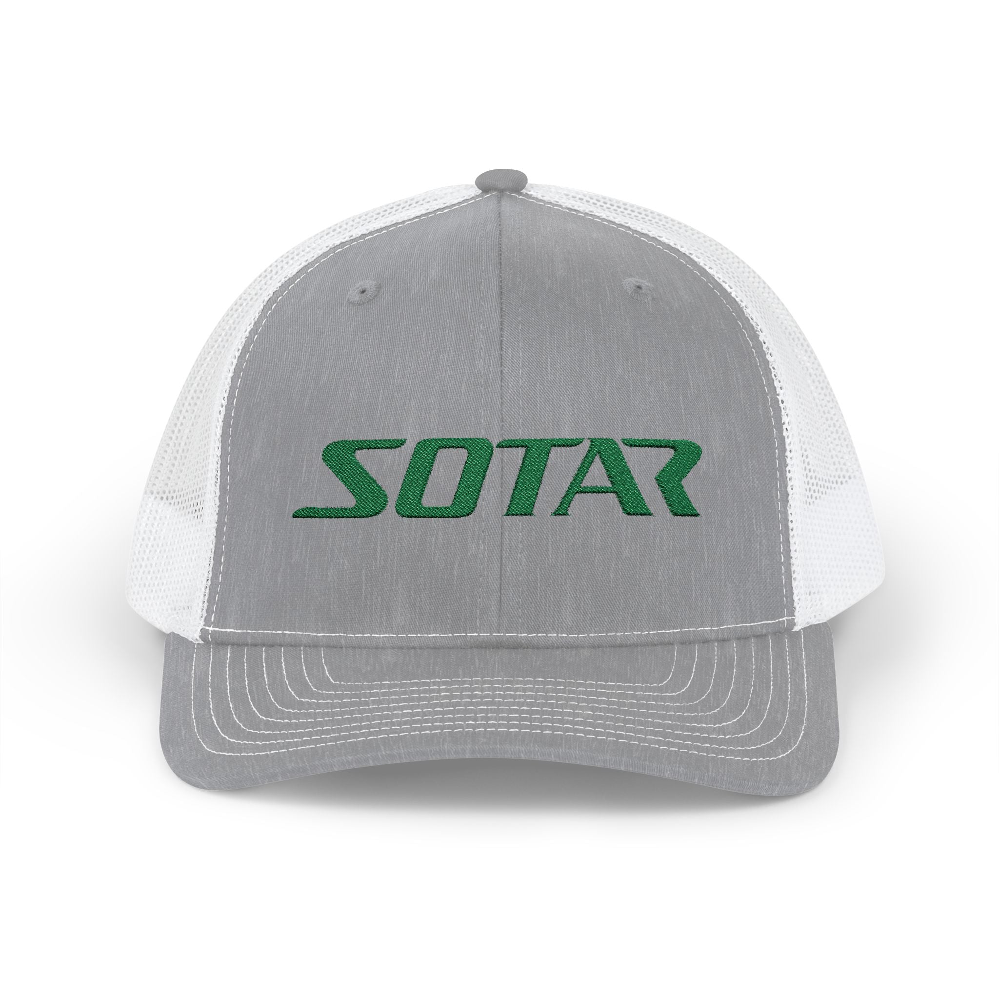 Snapback Trucker Cap - Green Logo-Hats-Printify-Black-One size-SOTAR