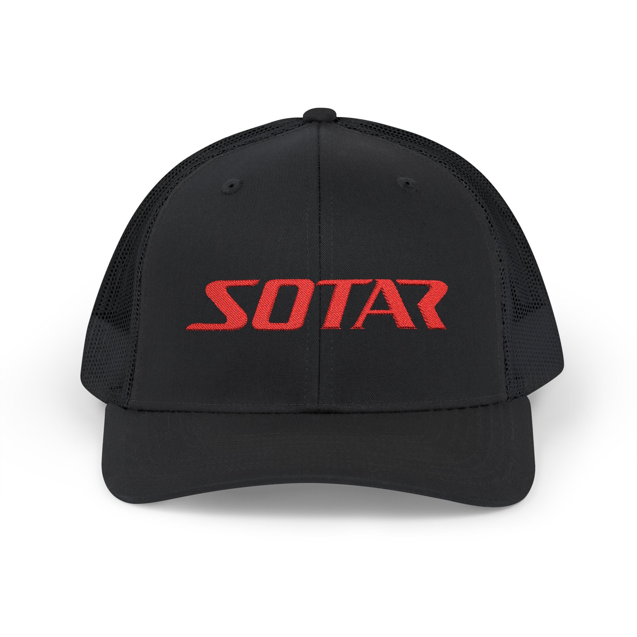 SOTAR Embroidered Red Logo Snapback Trucker Cap Baseball Hat