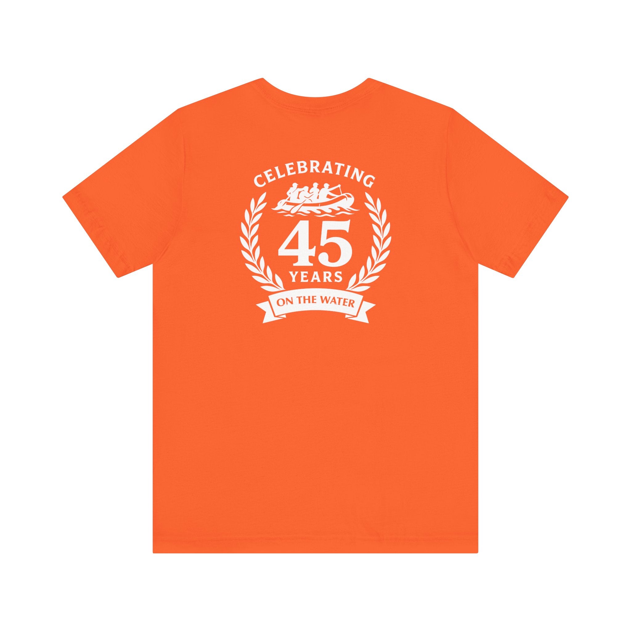 SOTAR White Logo Celebrating 45 Years Unisex Tee, Commemorative Shirt, Whitewater Rafting Anniversary T-Shirt