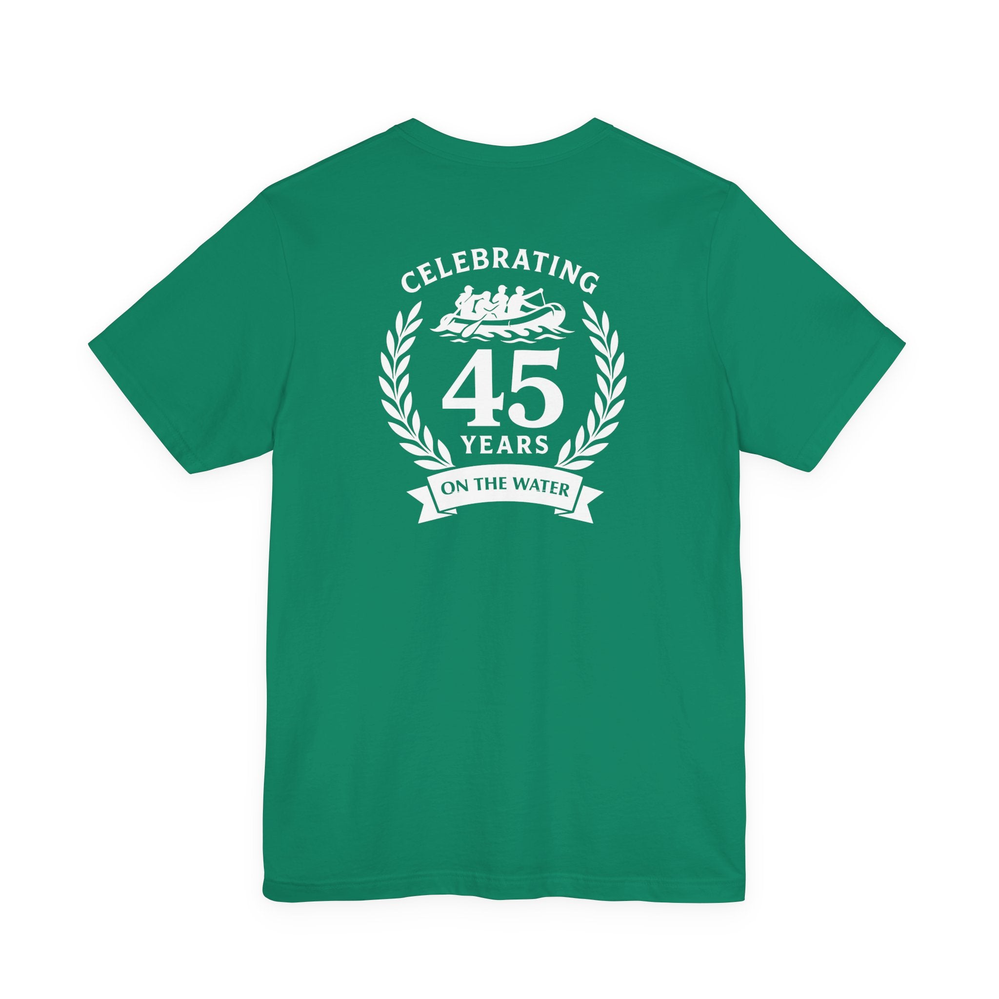 SOTAR White Logo Celebrating 45 Years Unisex Tee, Commemorative Shirt, Whitewater Rafting Anniversary T-Shirt