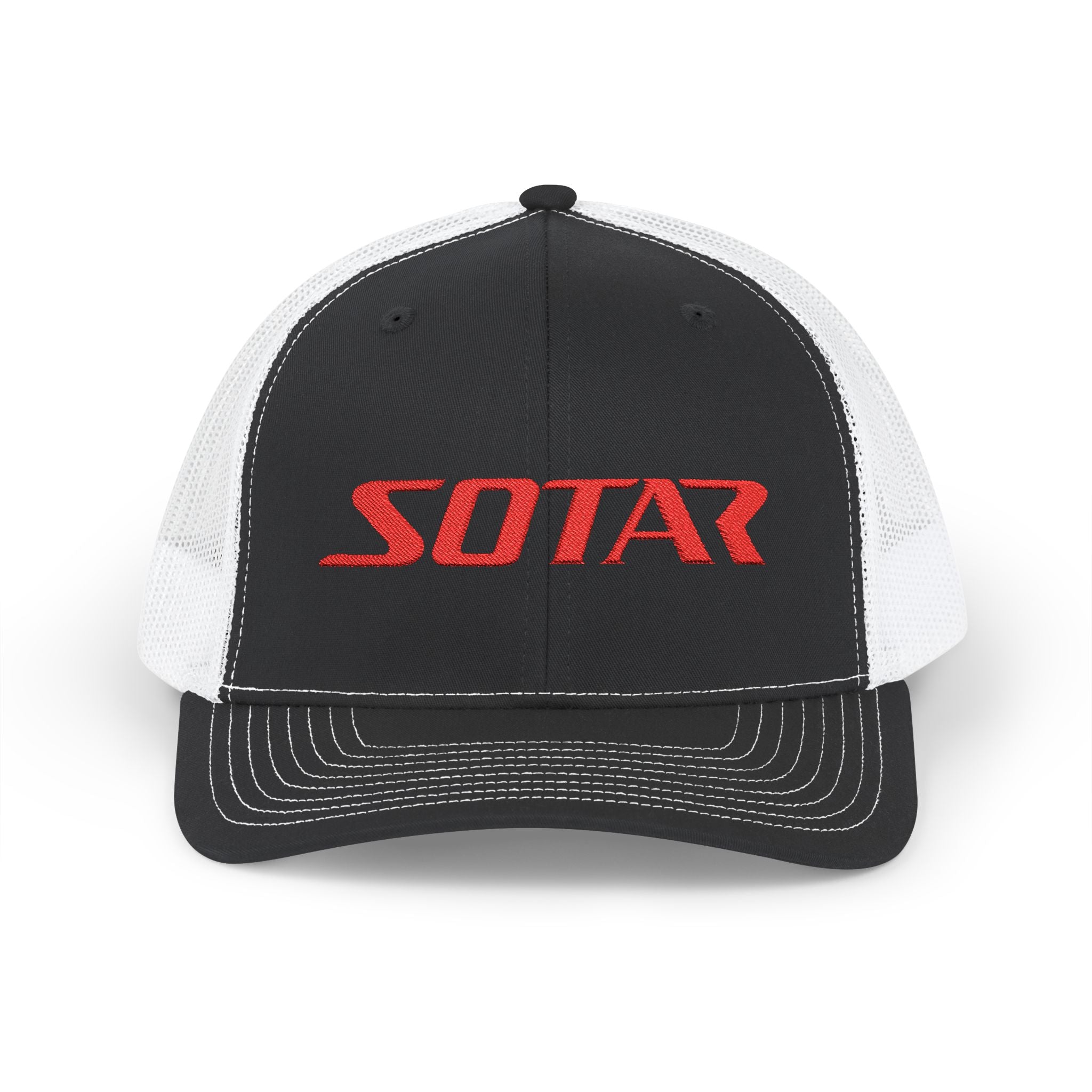 SOTAR Embroidered Red Logo Snapback Trucker Cap Baseball Hat