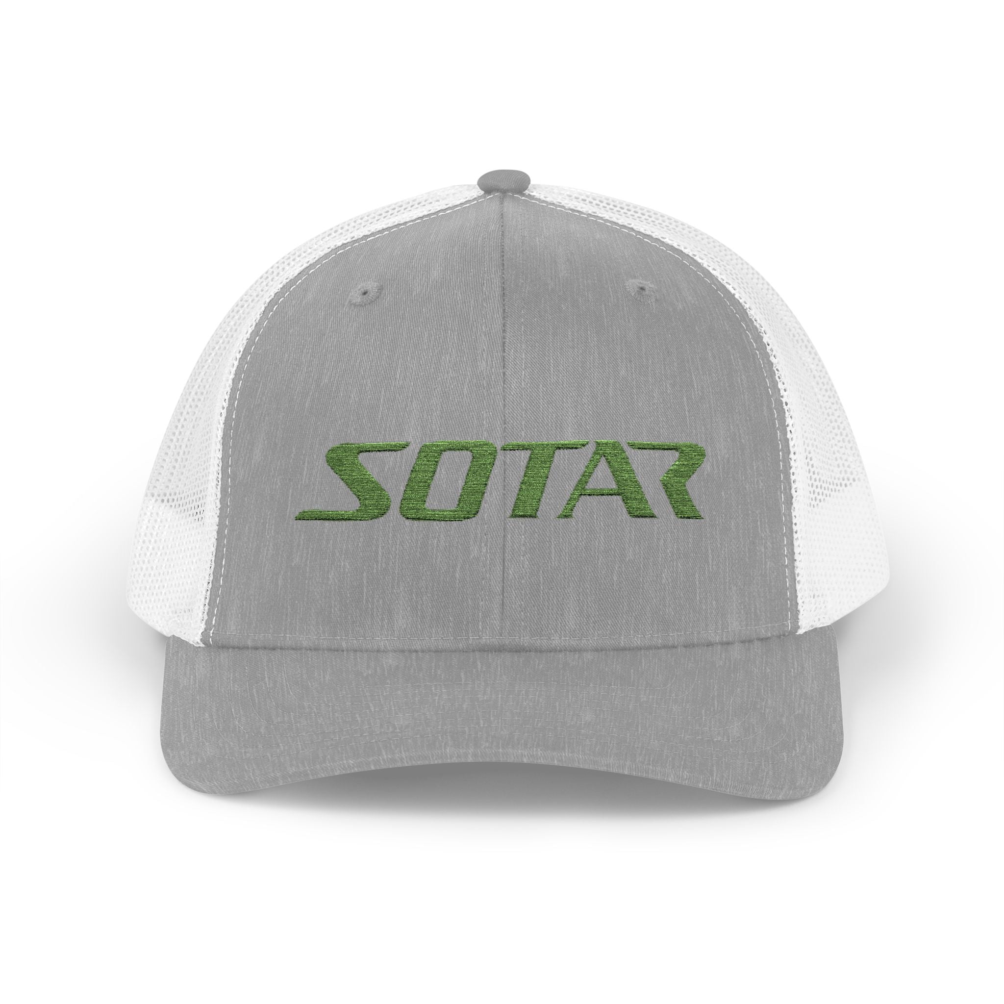 Snapback Trucker Cap -Bright Green Logo
