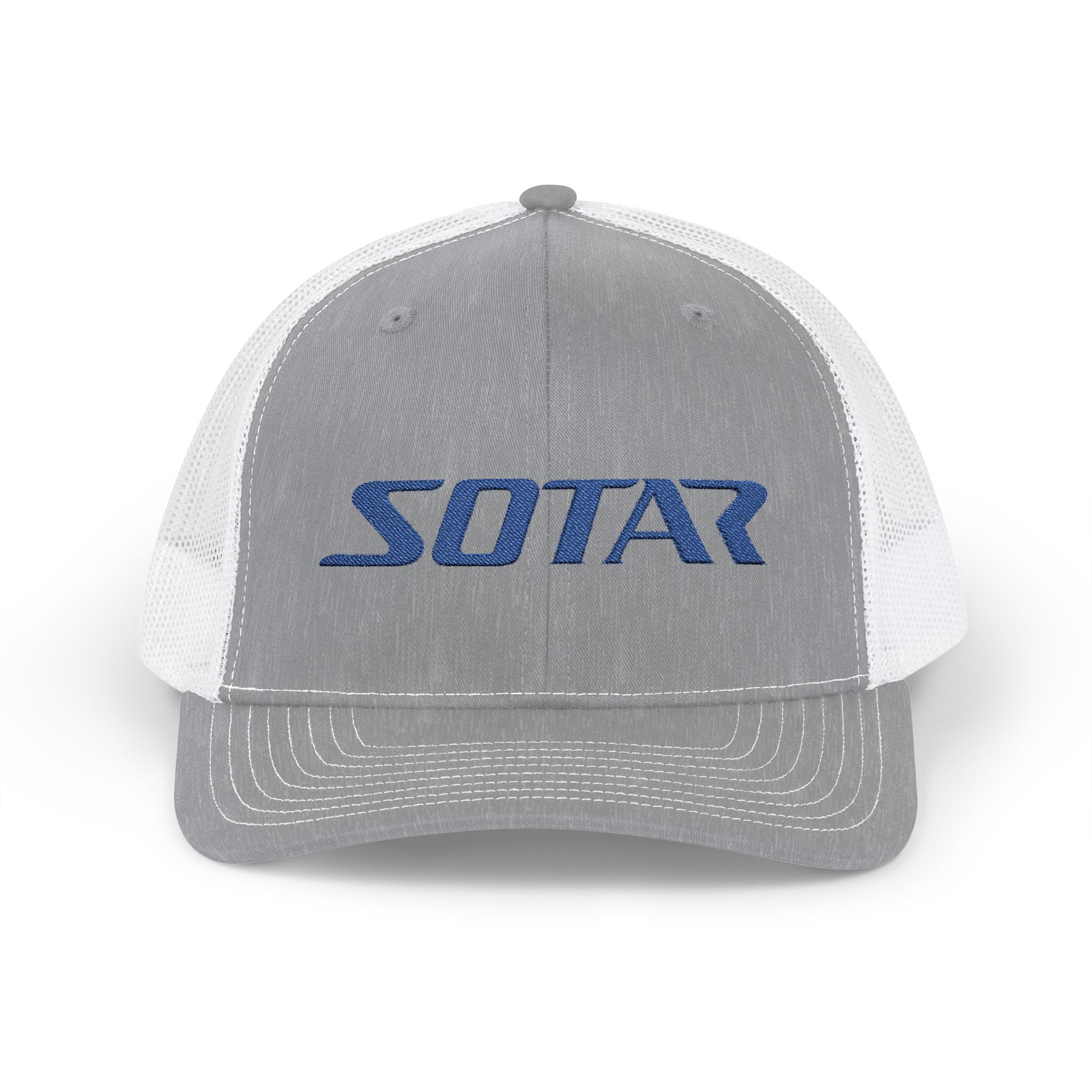 Snapback Trucker Cap - Blue Logo-Hats-Printify-Black-One size-SOTAR