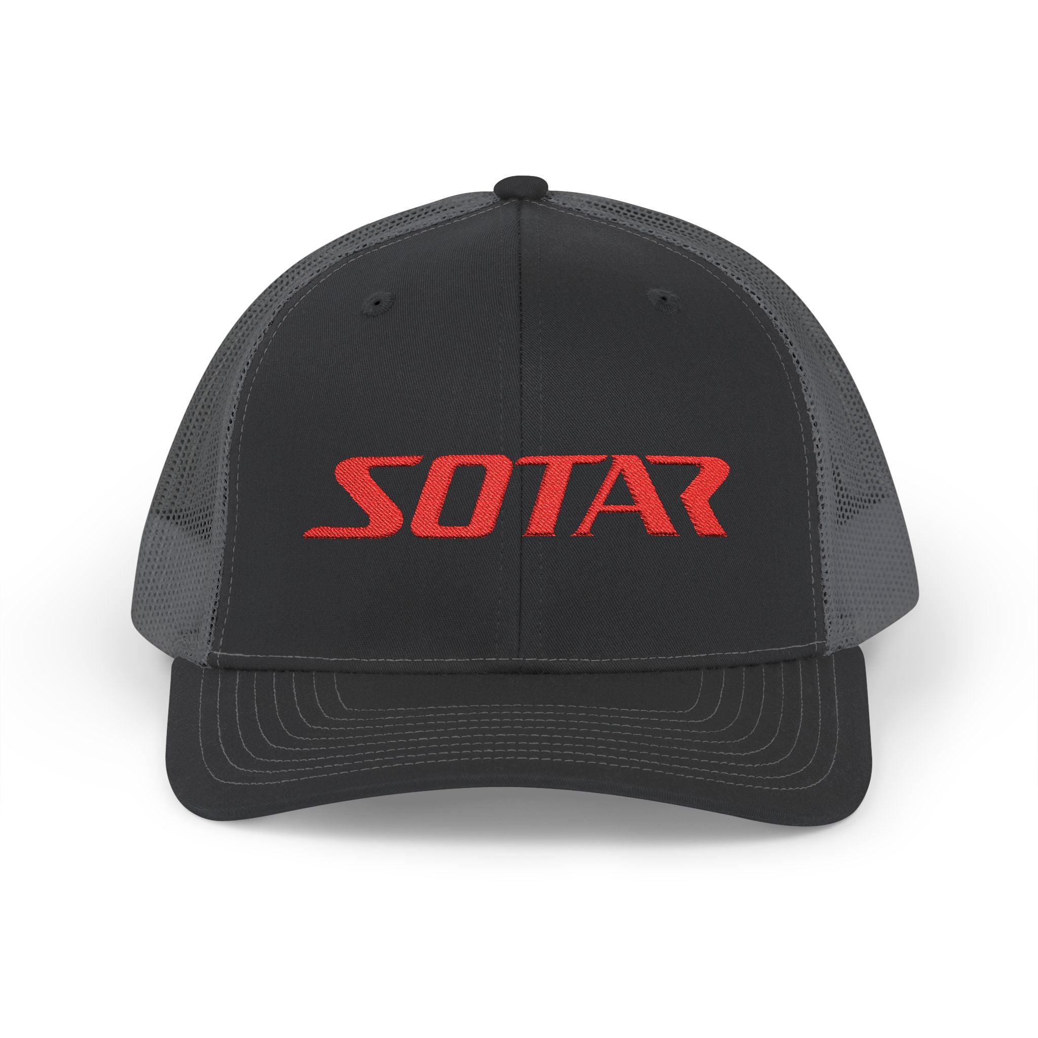 SOTAR Embroidered Red Logo Snapback Trucker Cap Baseball Hat