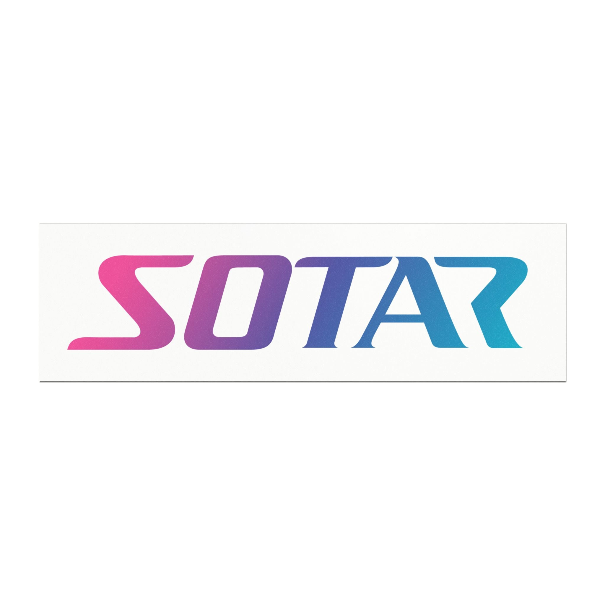 SOTAR Pink Teal Logo - Auto / Trailer Bumper Magnet White
