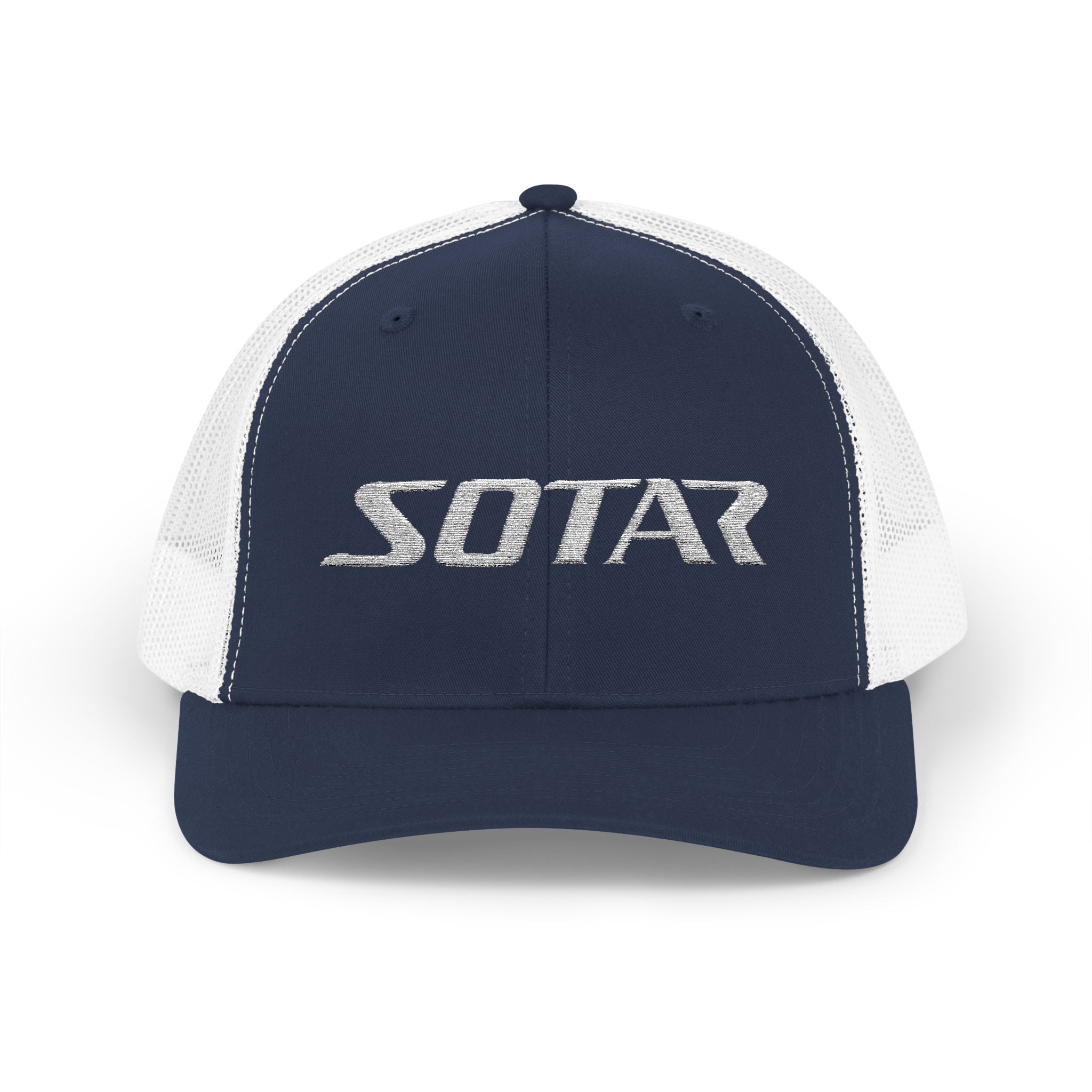 Snapback Trucker Cap - White Logo