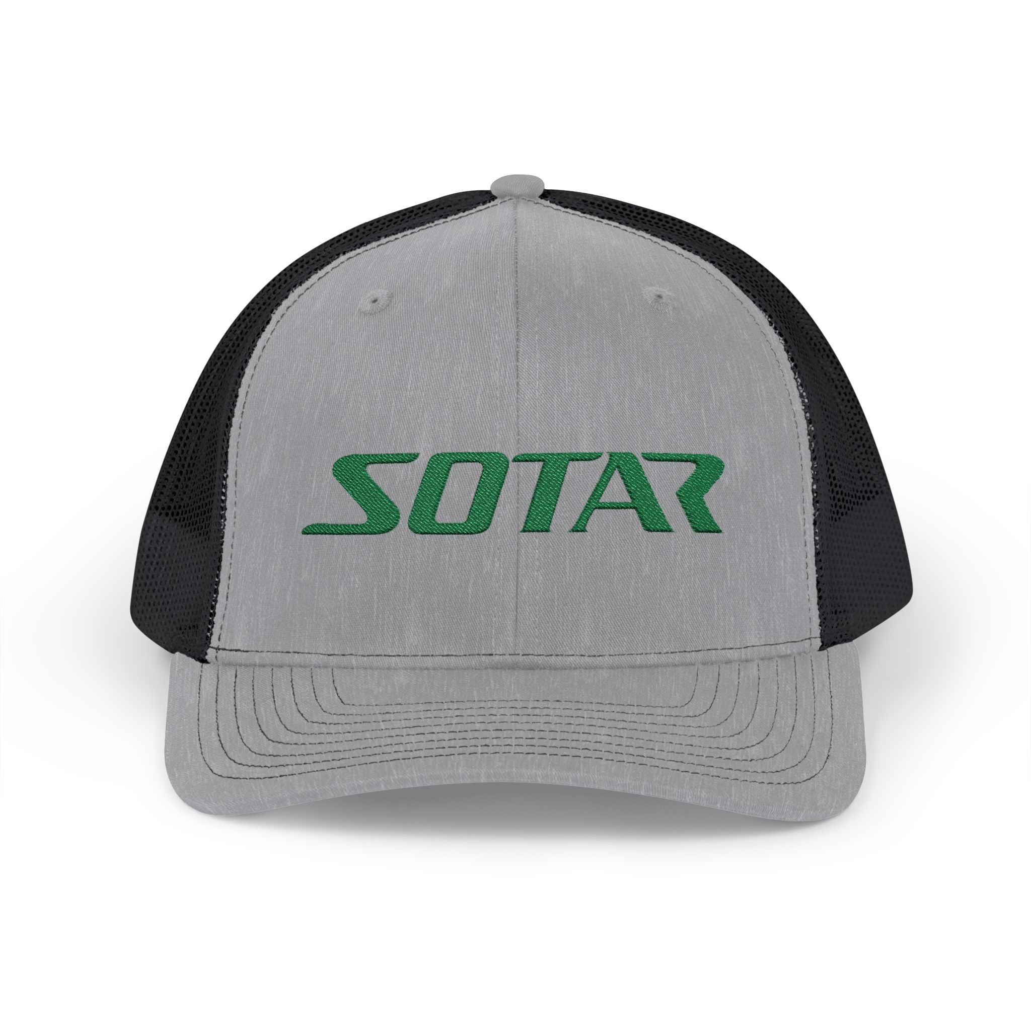 SOTAR Embroidered Green Logo Snapback Trucker Cap Baseball Hat
