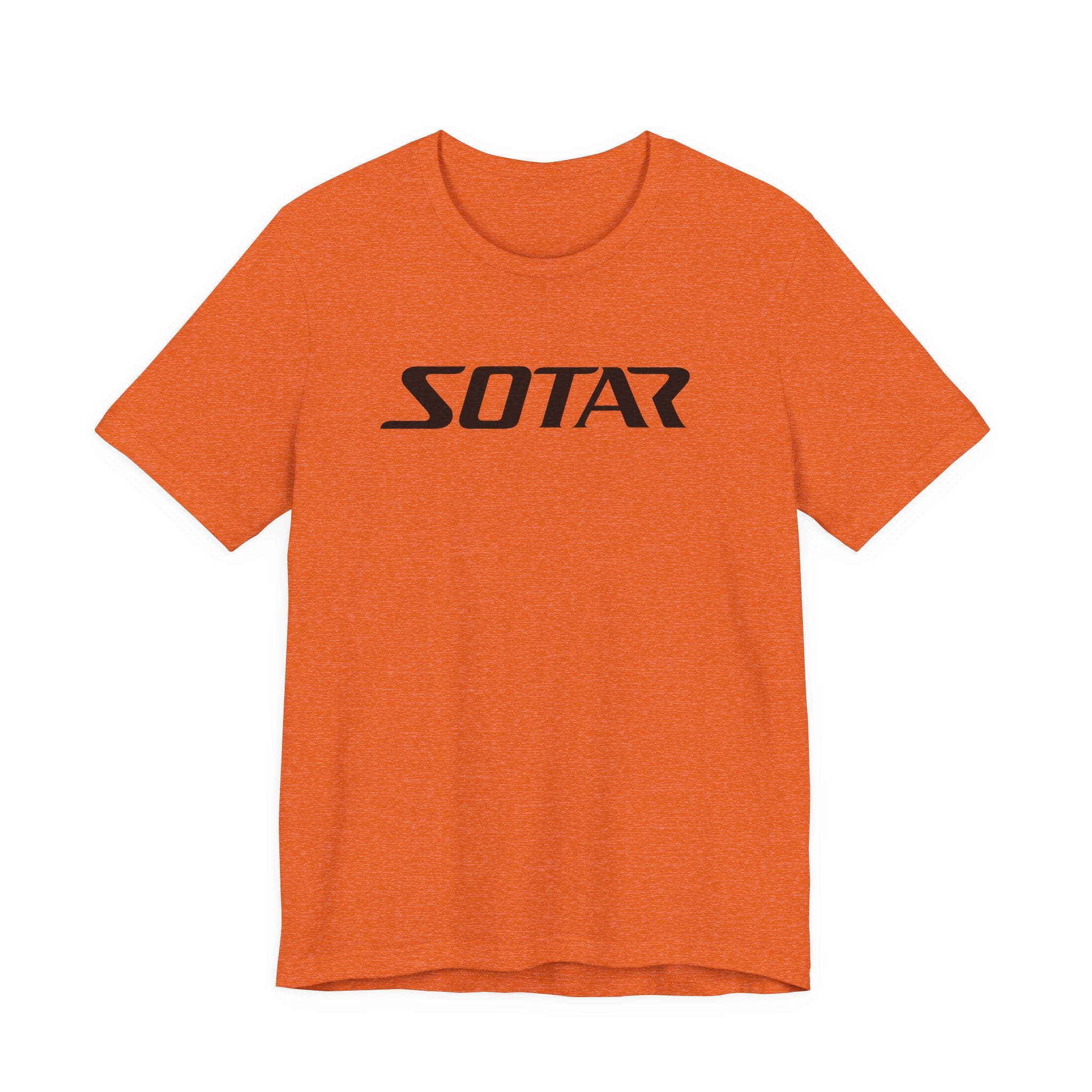 Black Simple SOTAR Jersey Short Sleeve Tee Shirt