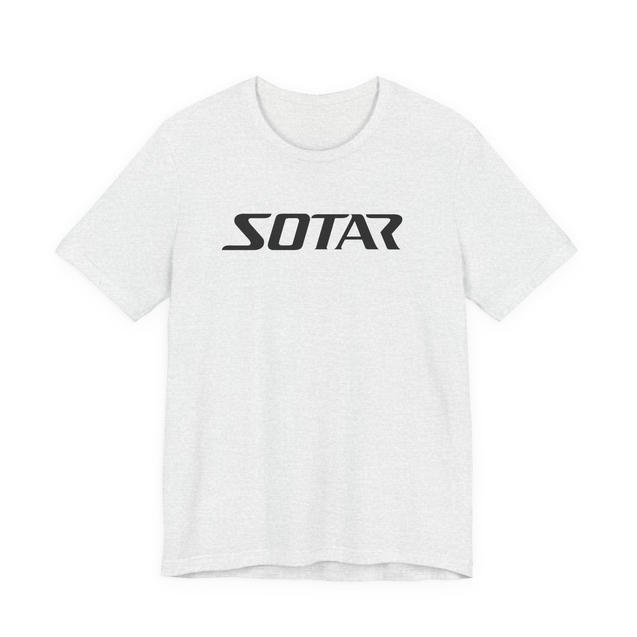 Black Simple SOTAR Jersey Short Sleeve Tee Shirt