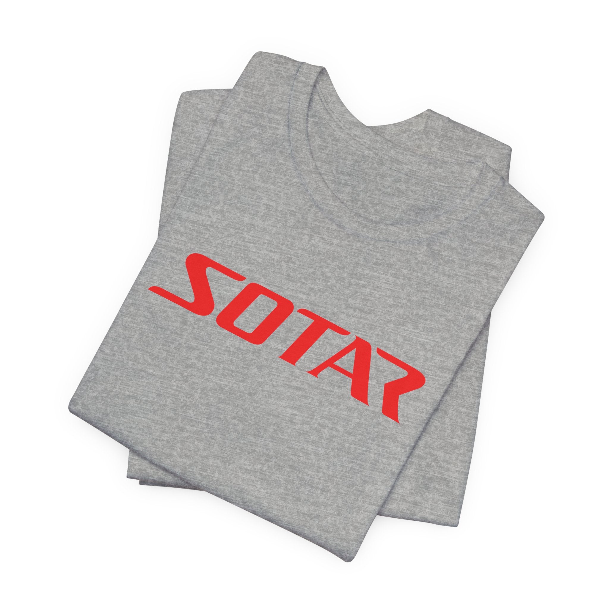SOTAR Red LOGO Graphic Tee - Unisex Casual T-Shirt, Everyday Outdoor