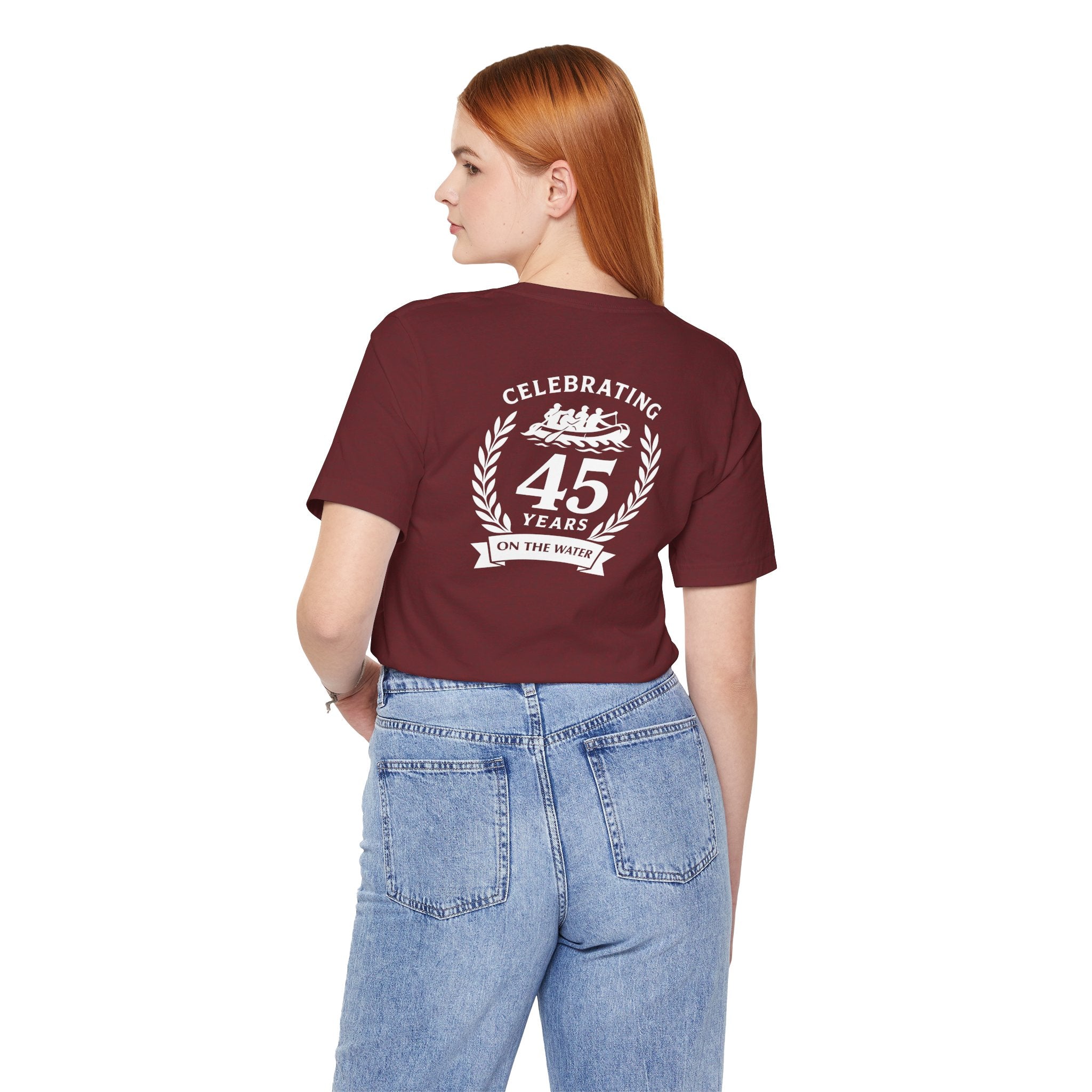 SOTAR White Logo Celebrating 45 Years Unisex Tee, Commemorative Shirt, Whitewater Rafting Anniversary T-Shirt