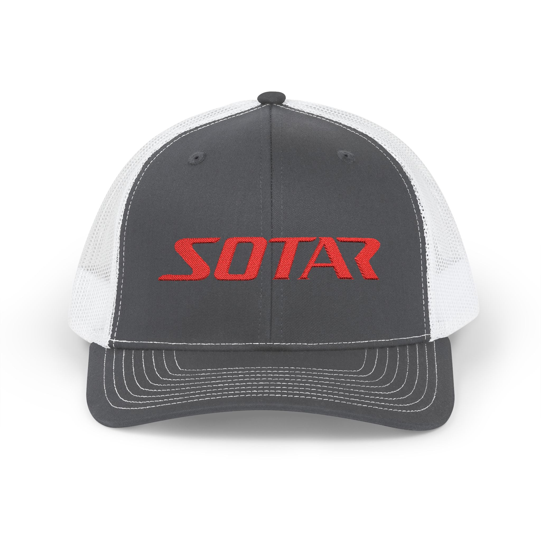 SOTAR Embroidered Red Logo Snapback Trucker Cap Baseball Hat