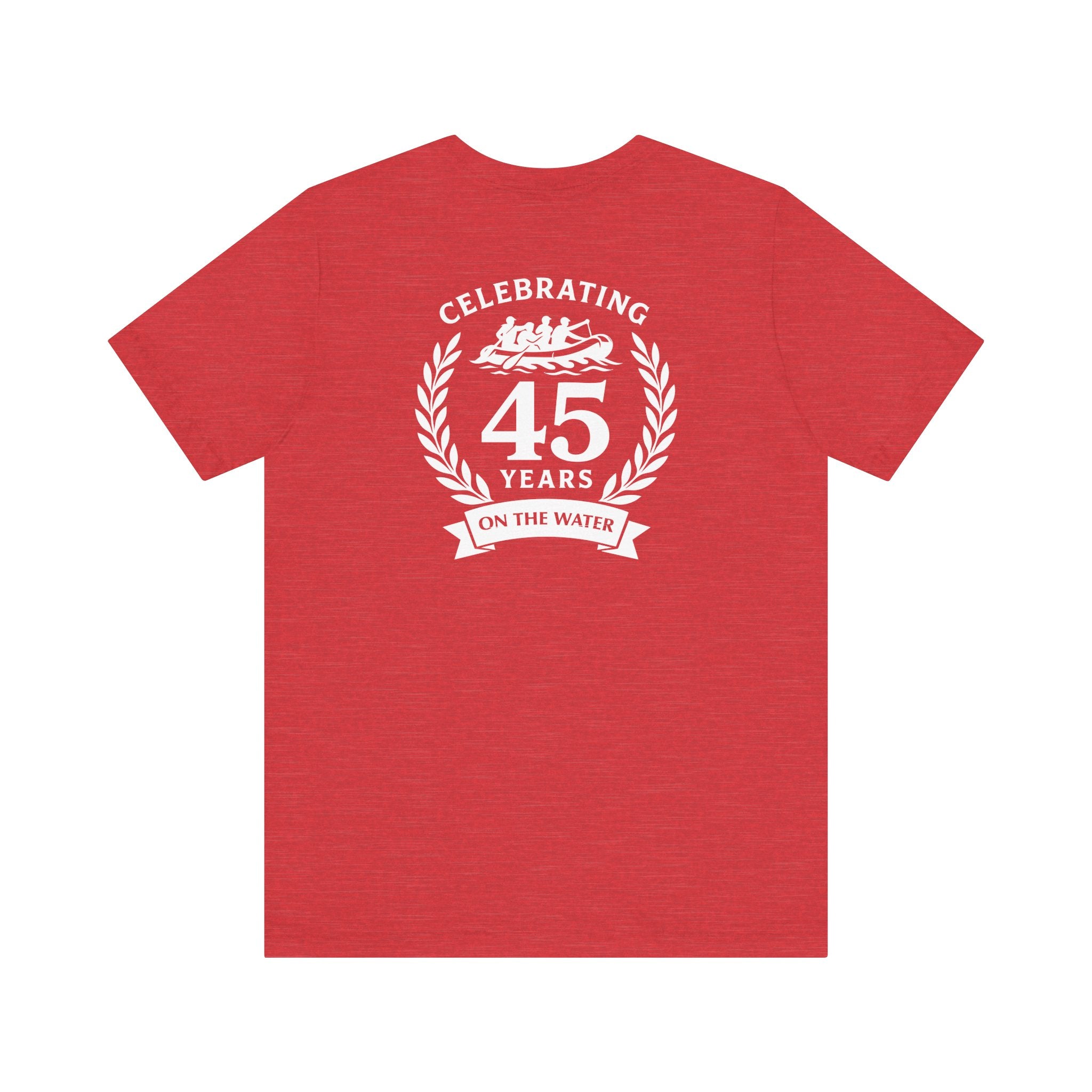 SOTAR White Logo Celebrating 45 Years Unisex Tee, Commemorative Shirt, Whitewater Rafting Anniversary T-Shirt