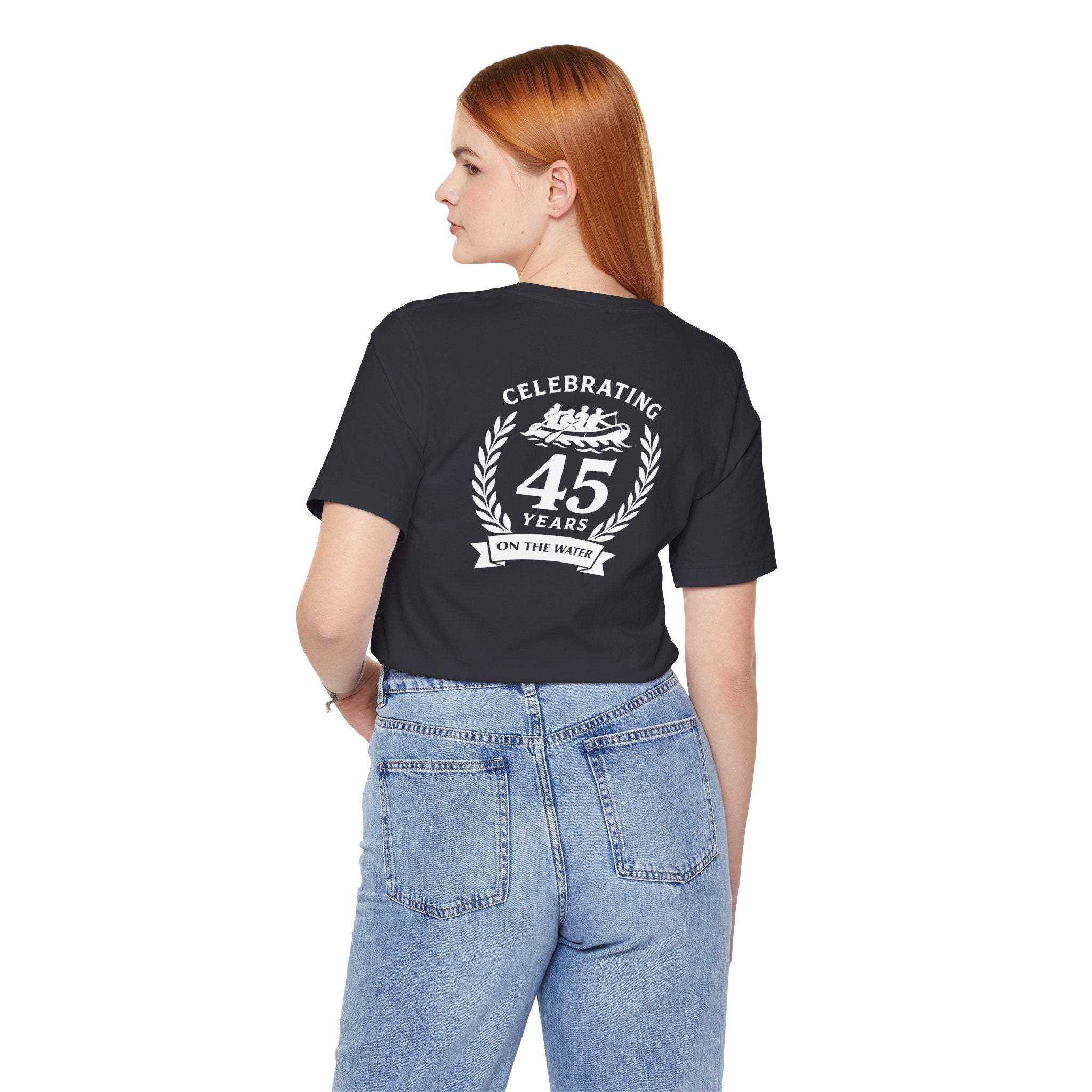 SOTAR White Logo Celebrating 45 Years Unisex Tee, Commemorative Shirt, Whitewater Rafting Anniversary T-Shirt
