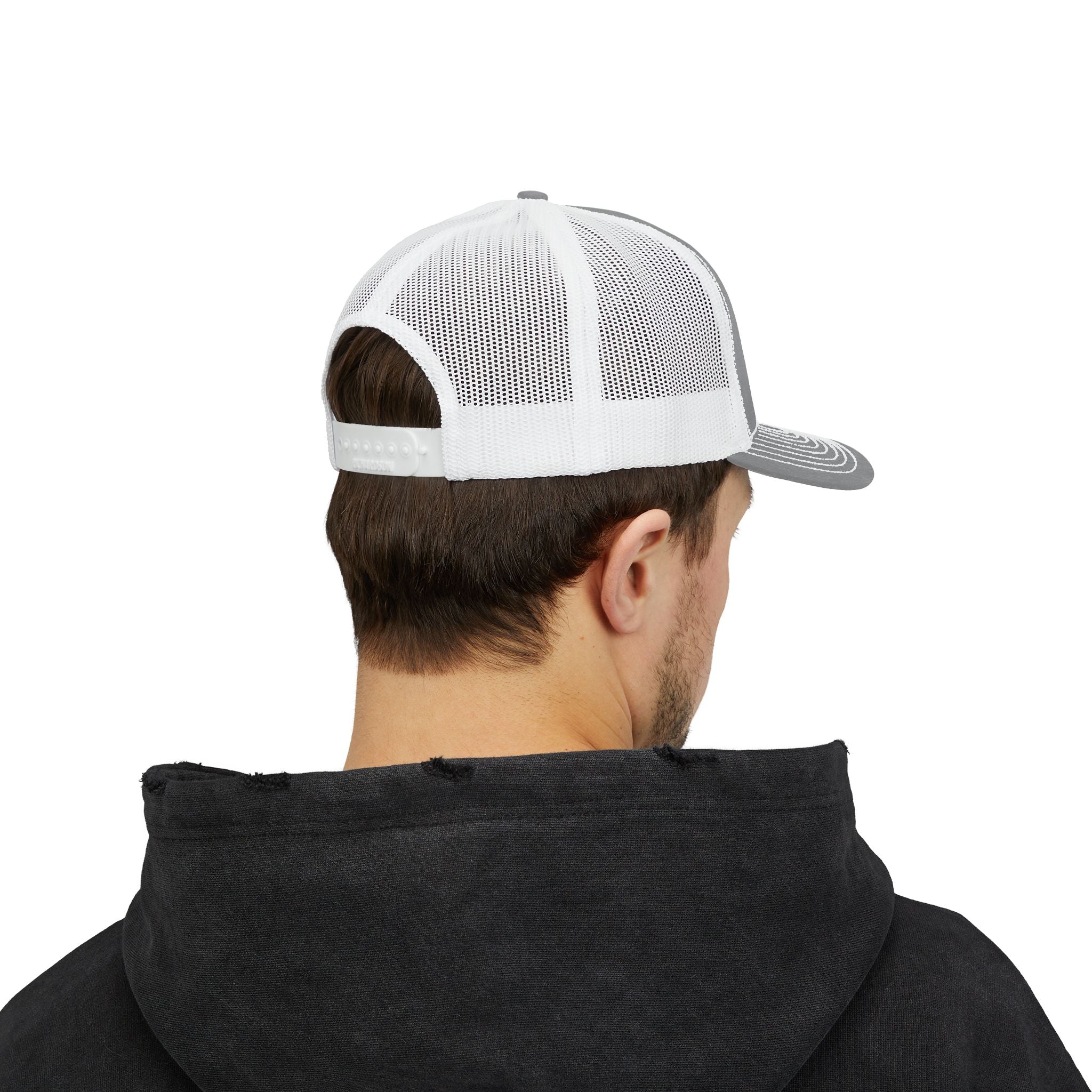 Snapback Trucker Cap -Bright Green Logo-Hats-Printify-Black-One size-SOTAR