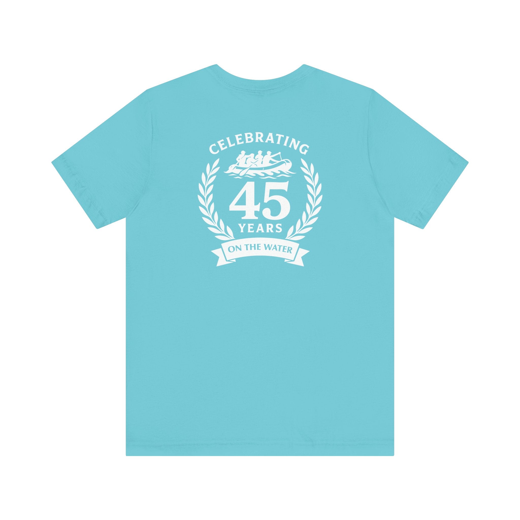 SOTAR White Logo Celebrating 45 Years Unisex Tee, Commemorative Shirt, Whitewater Rafting Anniversary T-Shirt