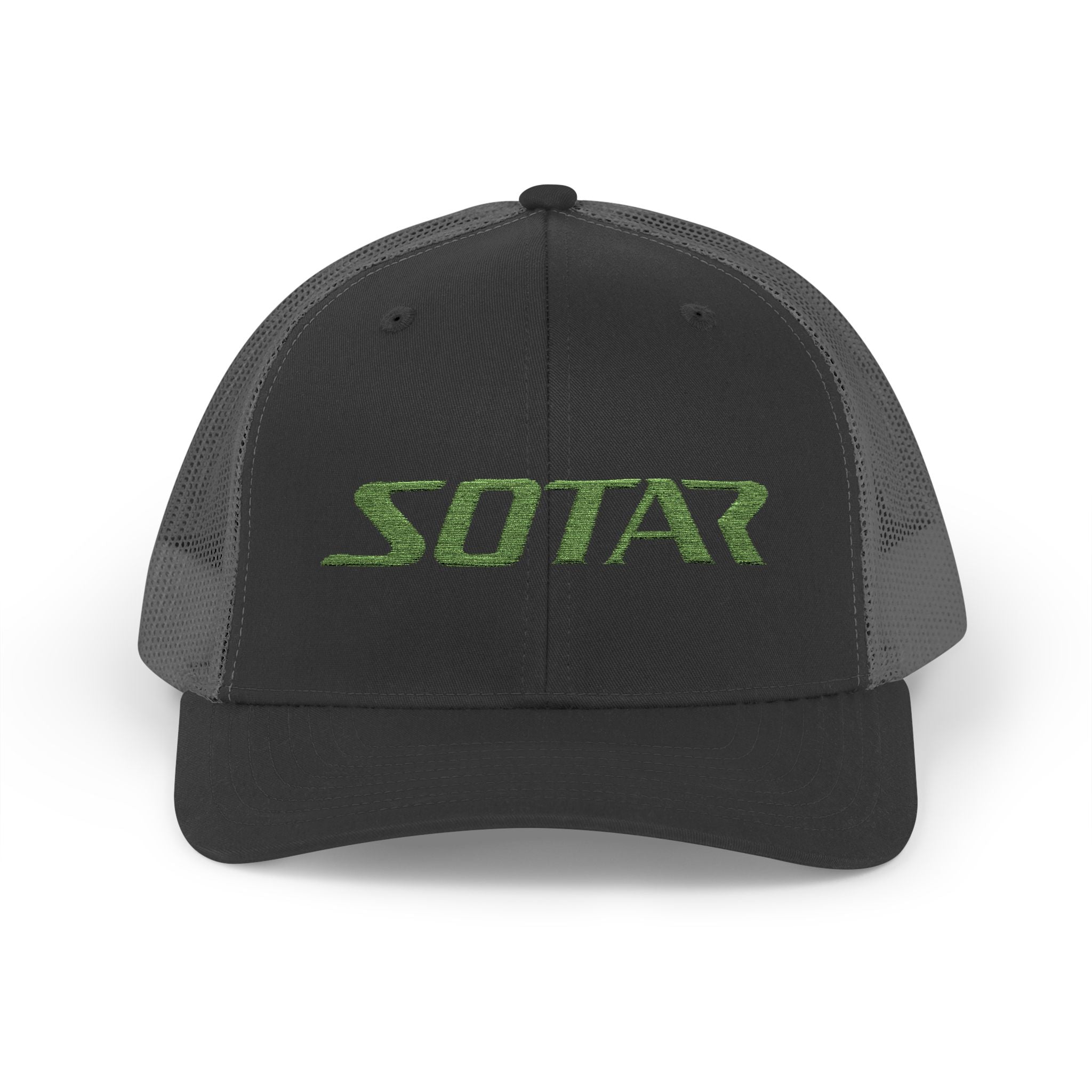 Snapback Trucker Cap -Bright Green Logo
