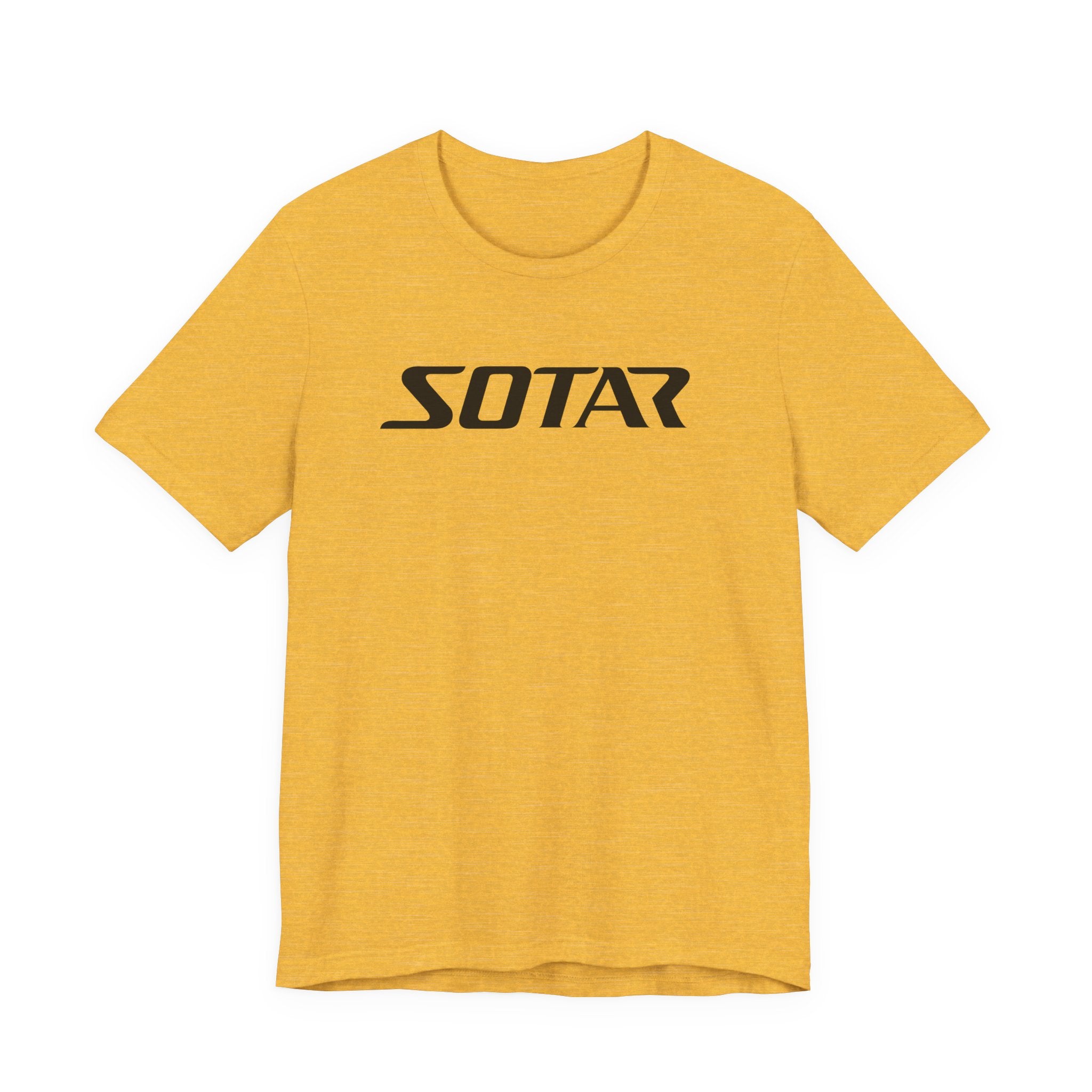 Black Simple SOTAR Jersey Short Sleeve Tee Shirt