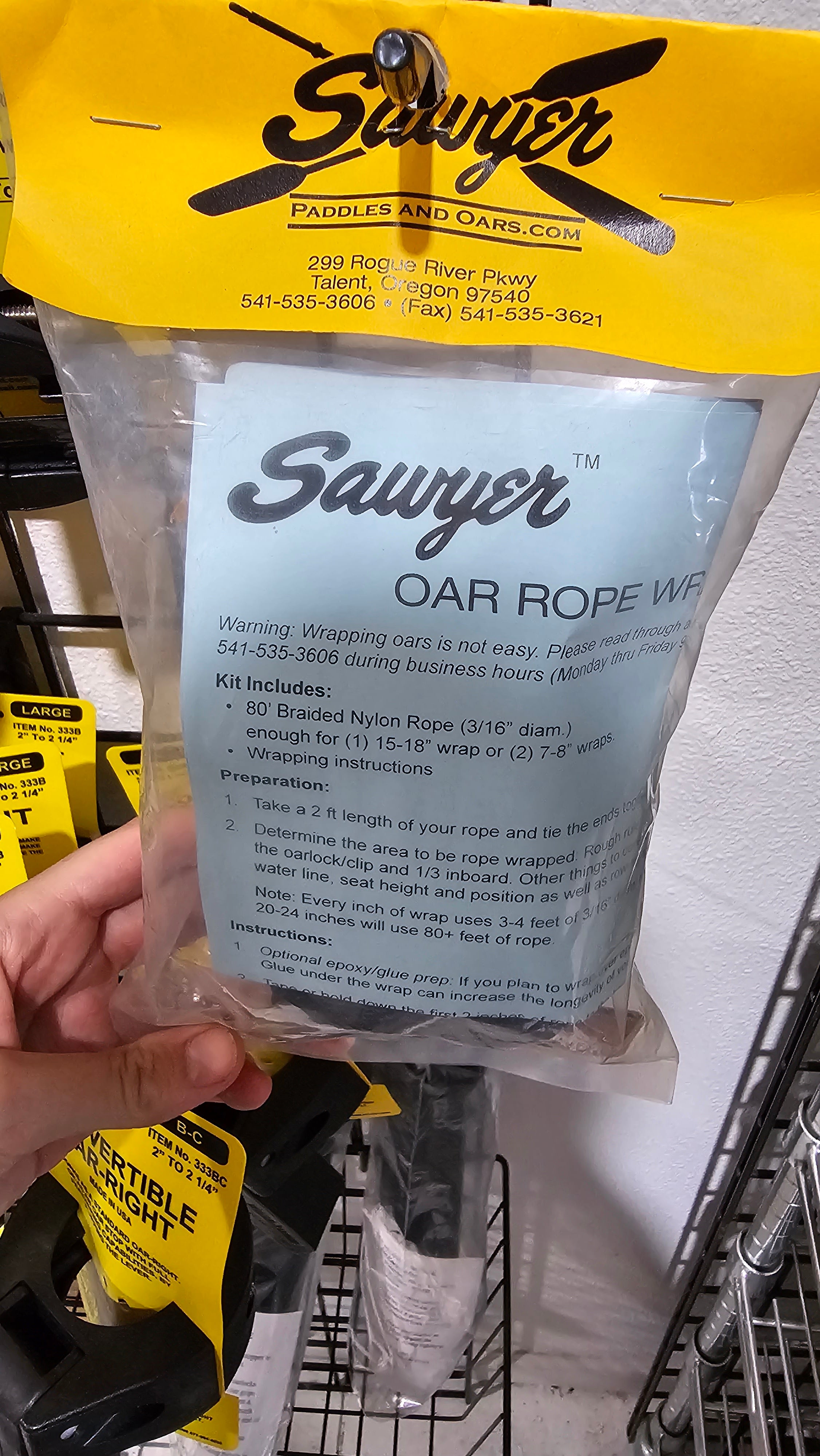 Oar Wrap Kit 80' Blk-Oar Acc's-Sawyer-SOTAR