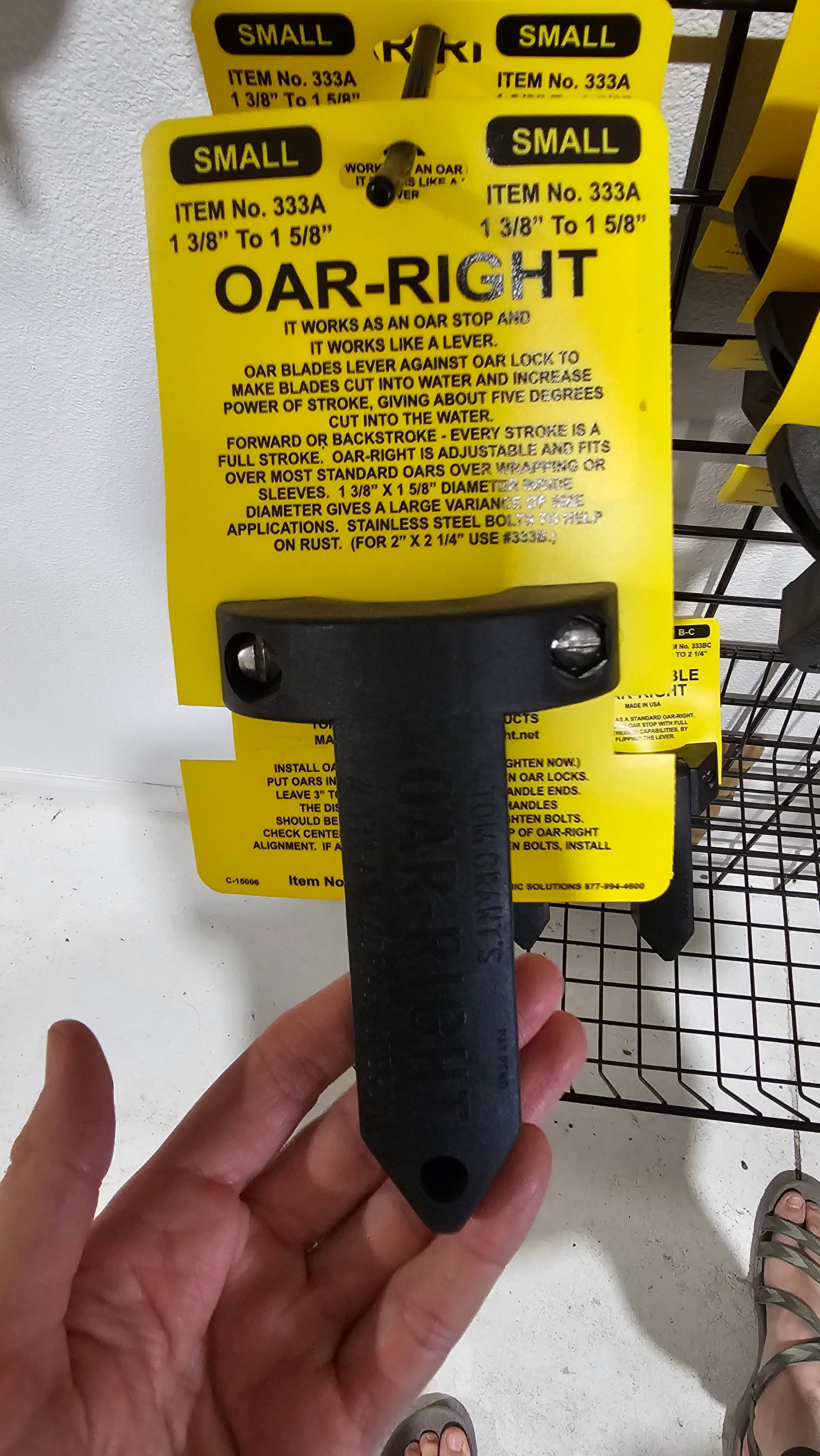 Oar-Right-Oar Acc's-Sawyer-Small-SOTAR