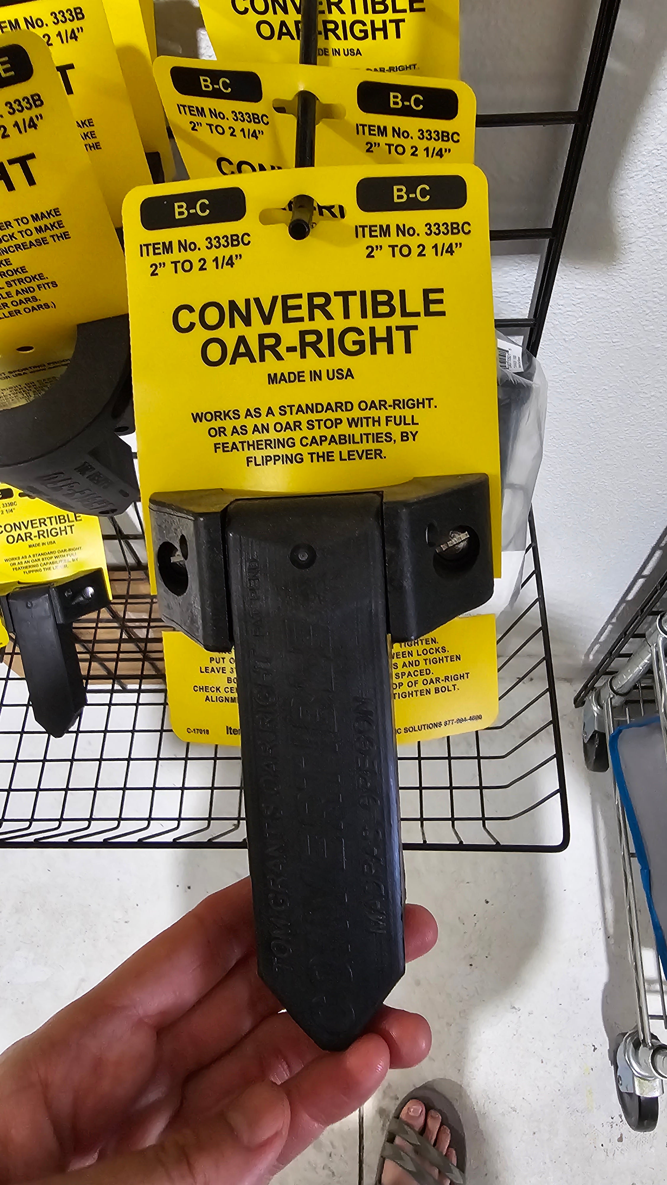 Oar-Right-Oar Acc's-Sawyer-Convertible-SOTAR