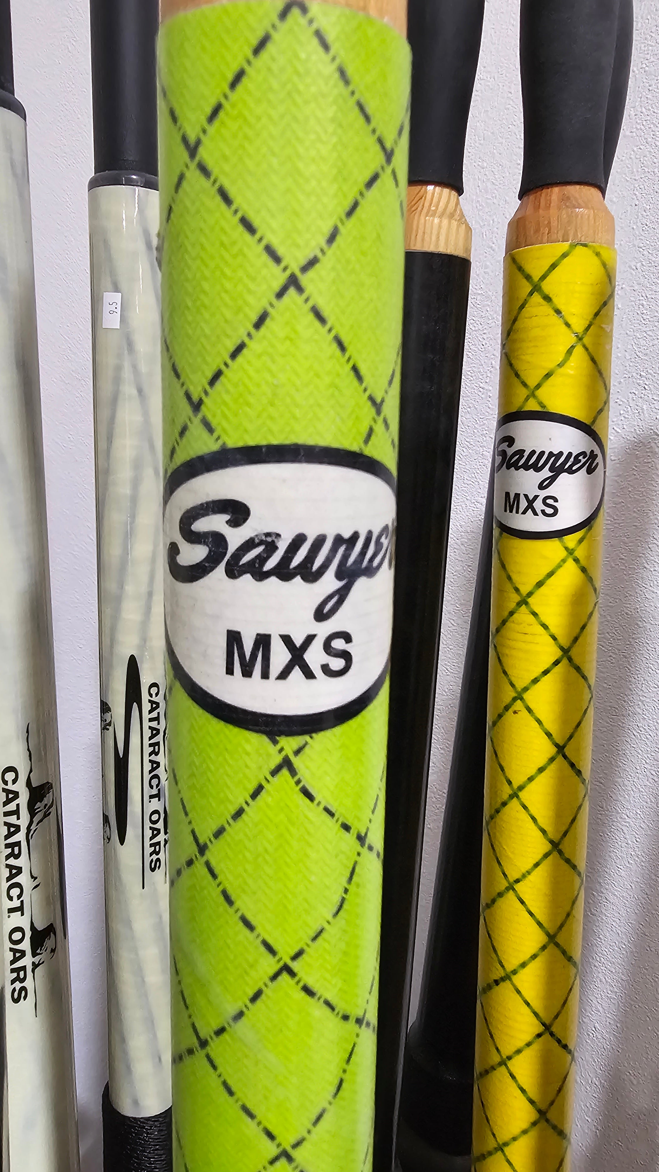 SAWYER MXS Shafts-Oars-Sawyer-MXS-Hi-Vis Green-9'-SOTAR
