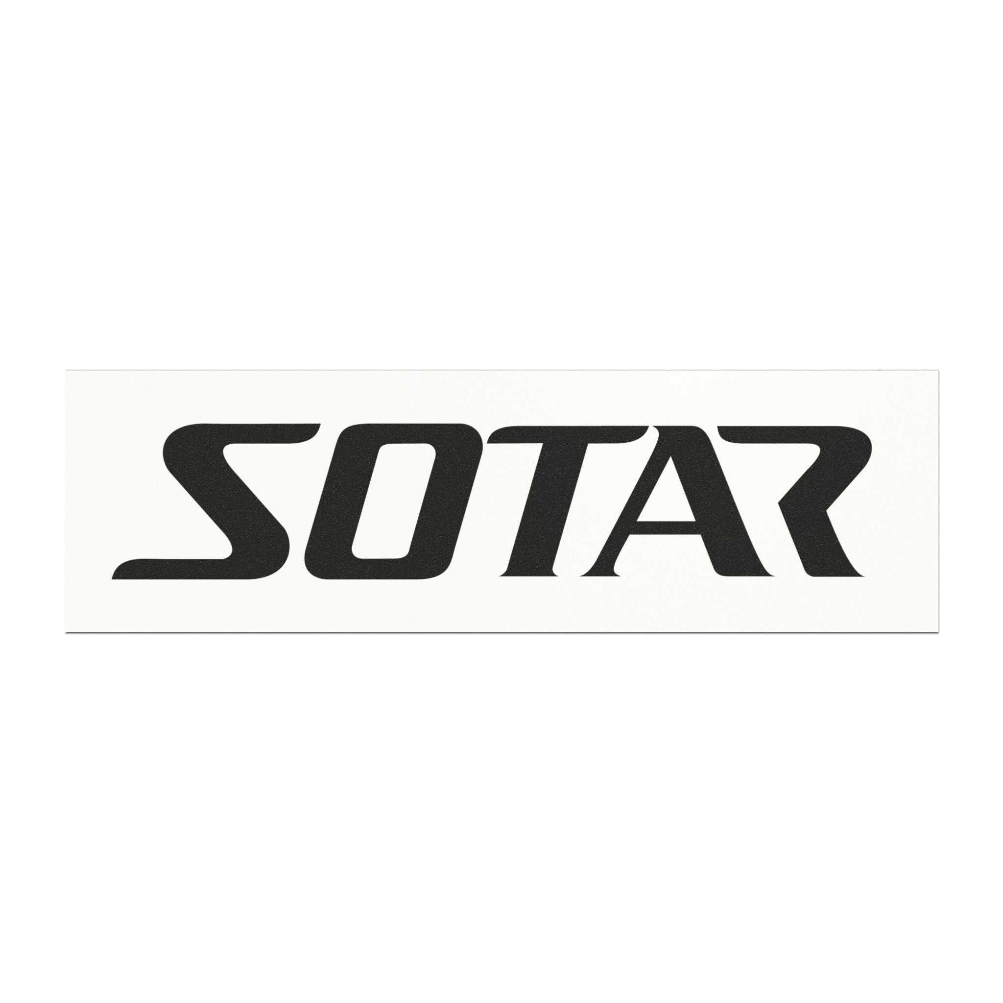 SOTAR Black Logo - Auto / Trailer Bumper Magnet White
