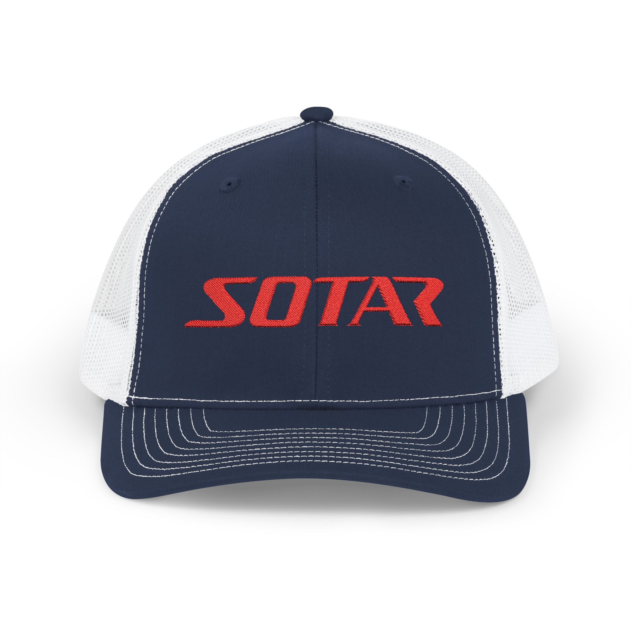 SOTAR Embroidered Red Logo Snapback Trucker Cap Baseball Hat