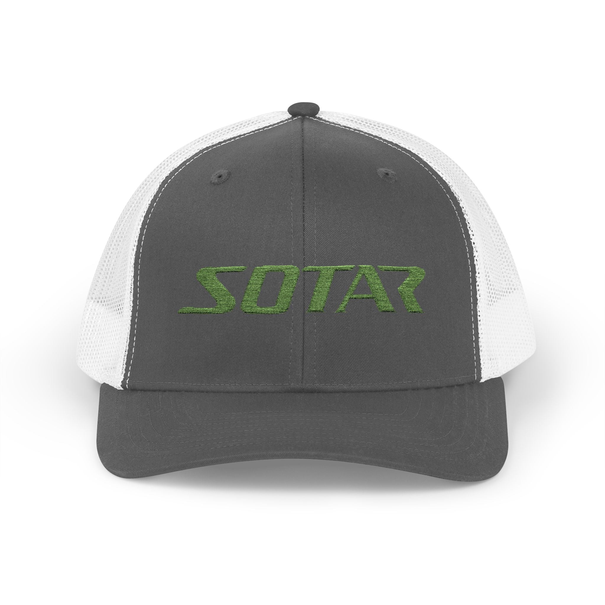 Snapback Trucker Cap -Bright Green Logo