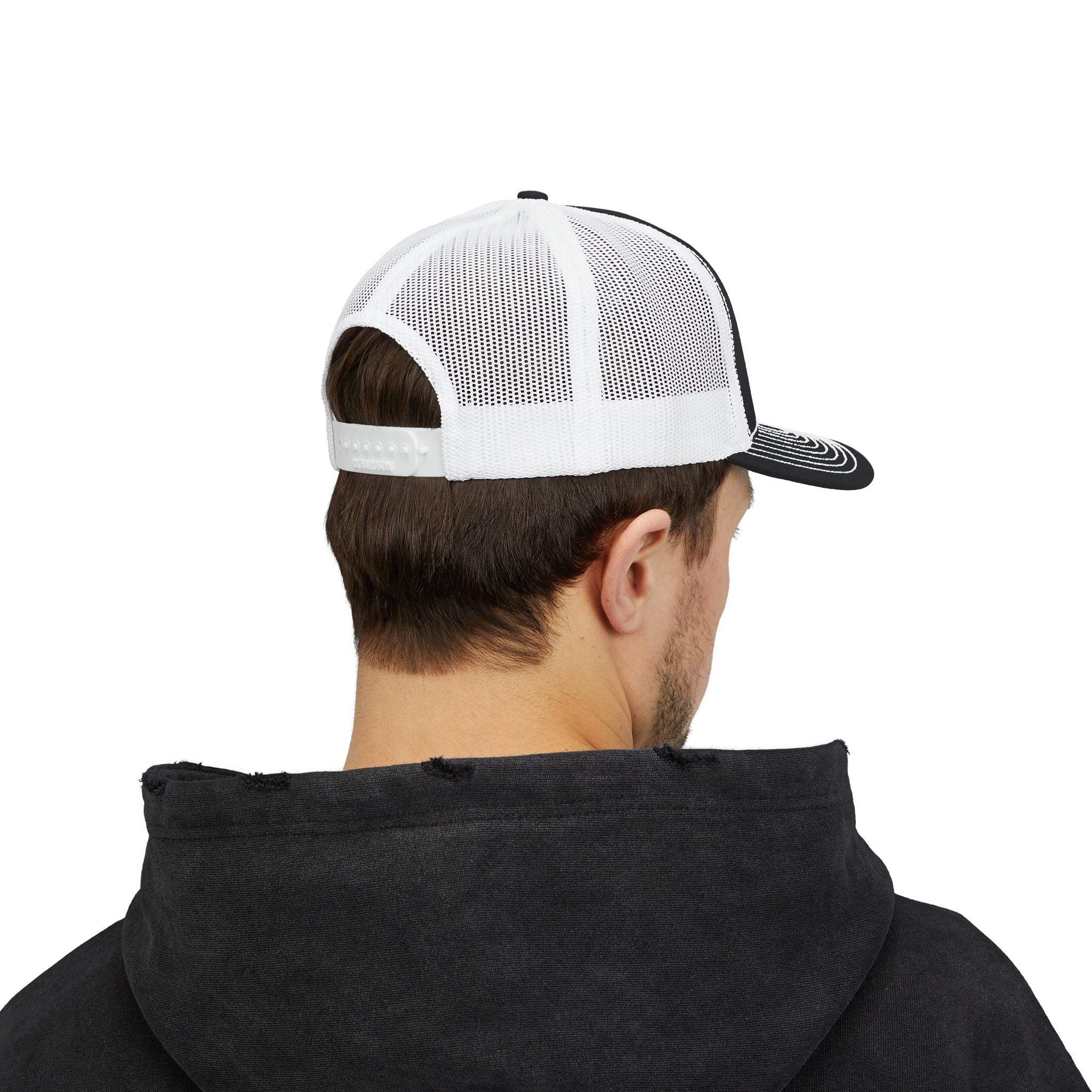 Snapback Trucker Cap -Bright Green Logo-Hats-Printify-Black-One size-SOTAR