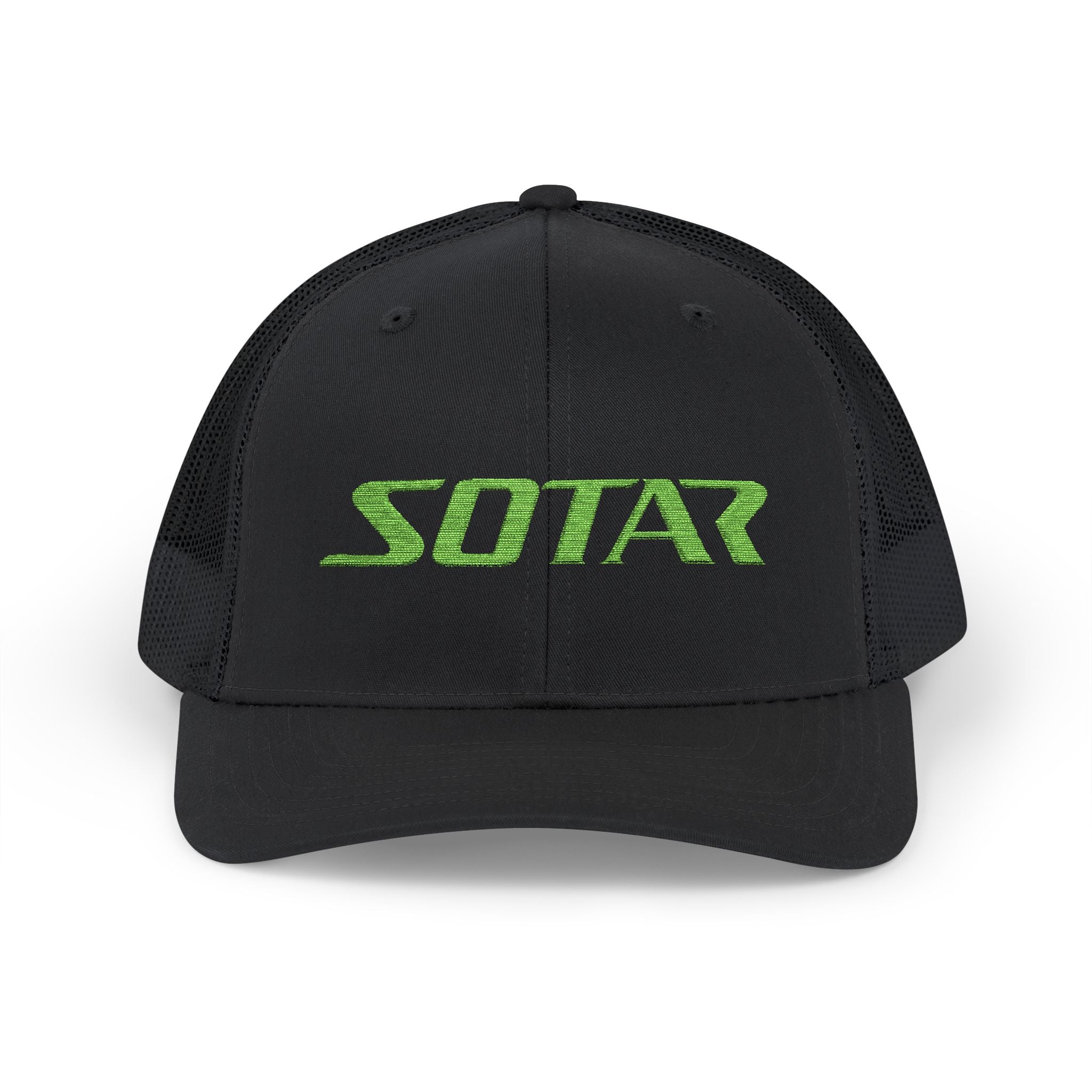 SOTAR Embroidered Bright Green Logo Snapback Trucker Cap Baseball Hat