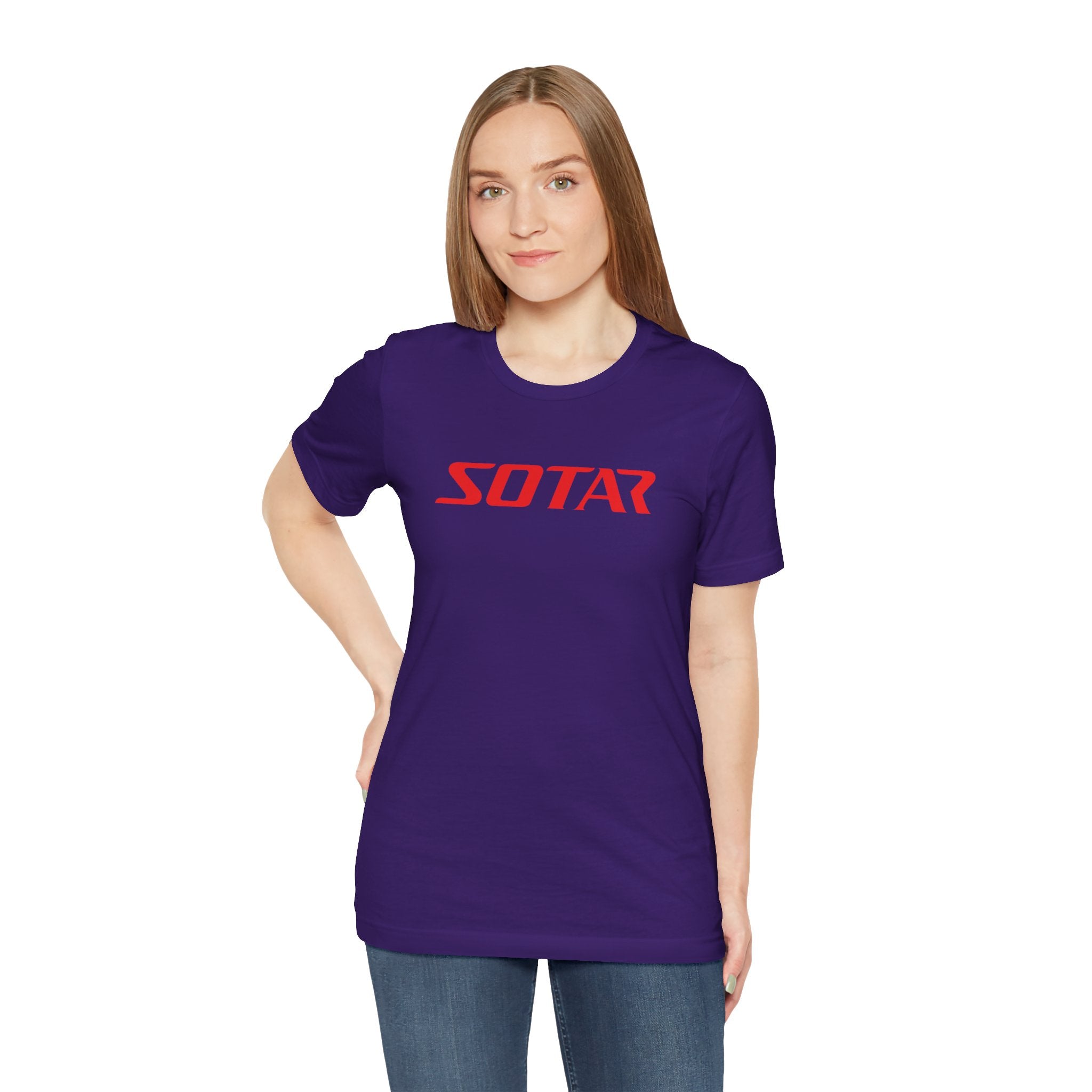 SOTAR Red LOGO Graphic Tee - Unisex Casual T-Shirt, Everyday Outdoor