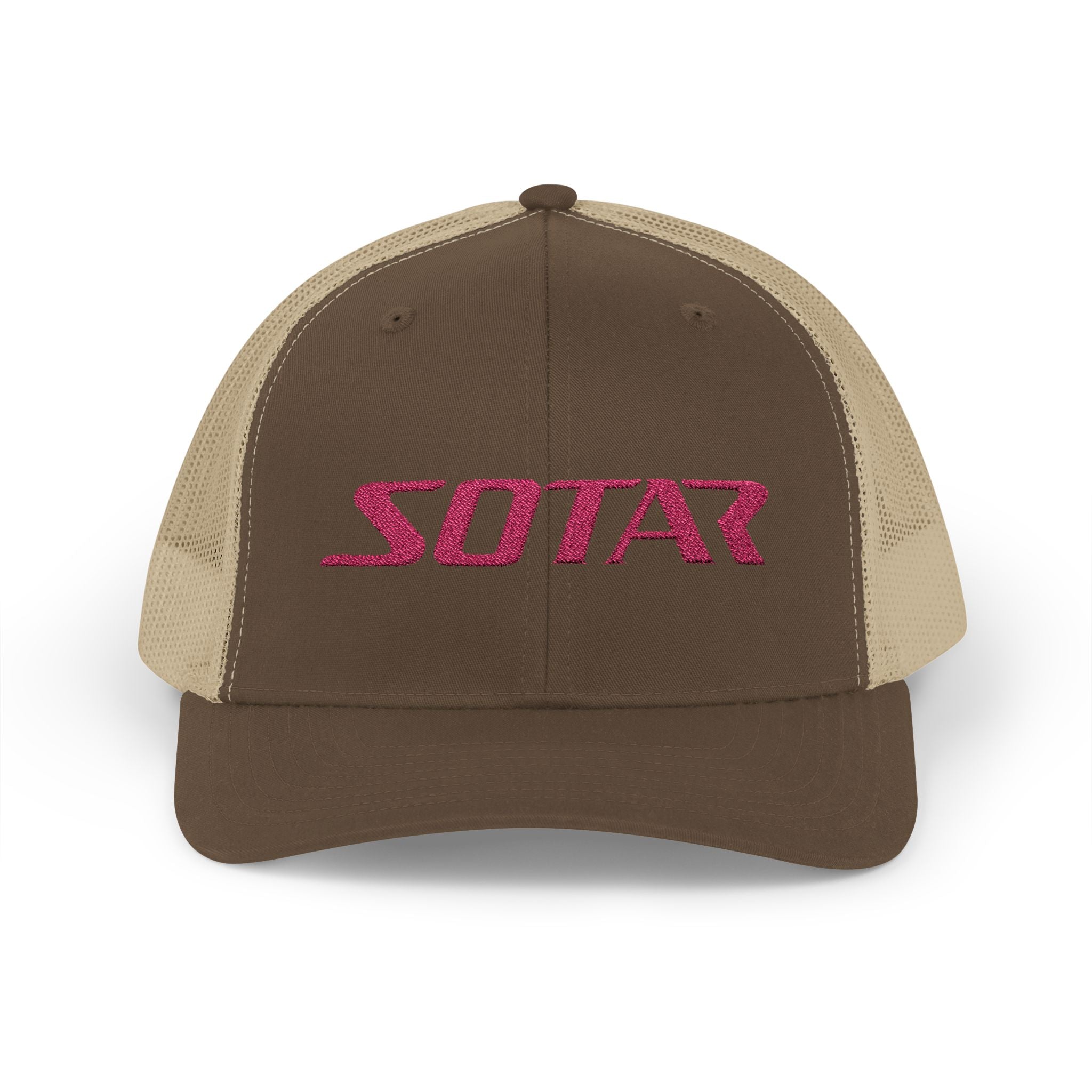 Snapback Trucker Cap - Pink Logo
