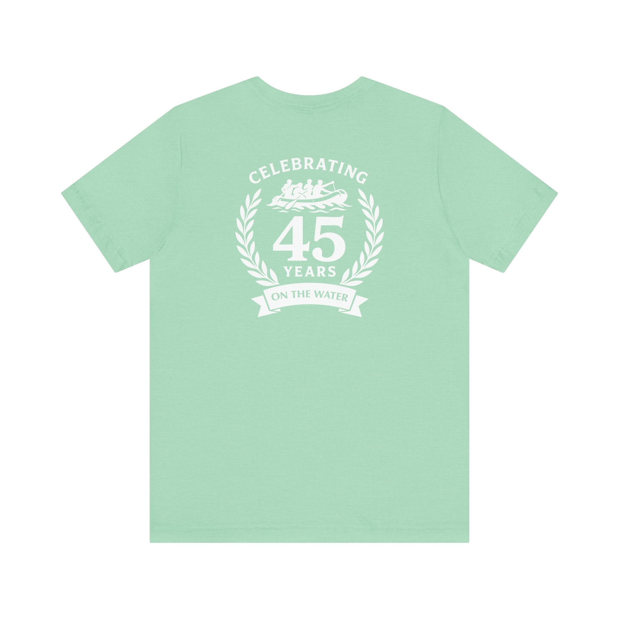 SOTAR White Logo Celebrating 45 Years Unisex Tee, Commemorative Shirt, Whitewater Rafting Anniversary T-Shirt