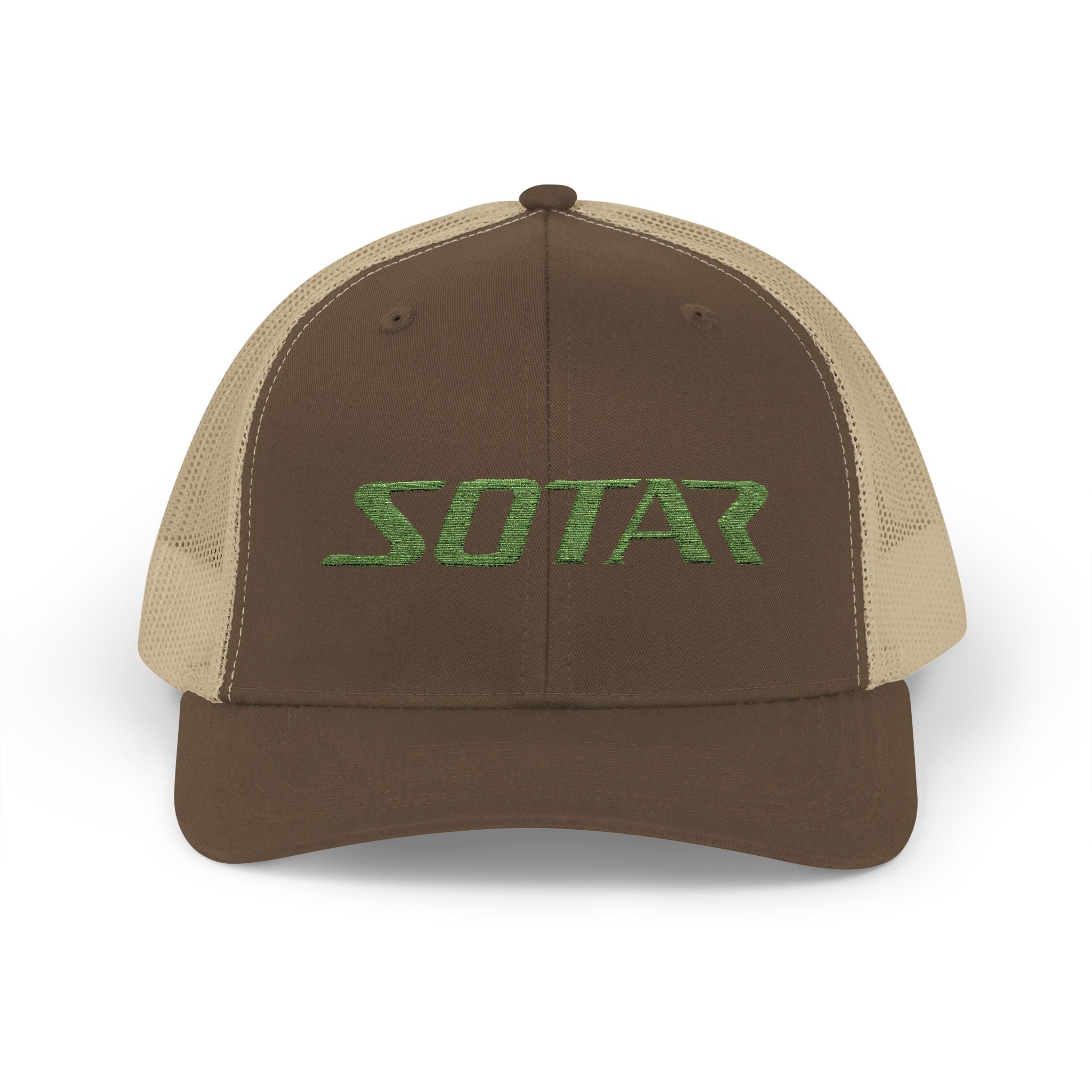 Snapback Trucker Cap -Bright Green Logo