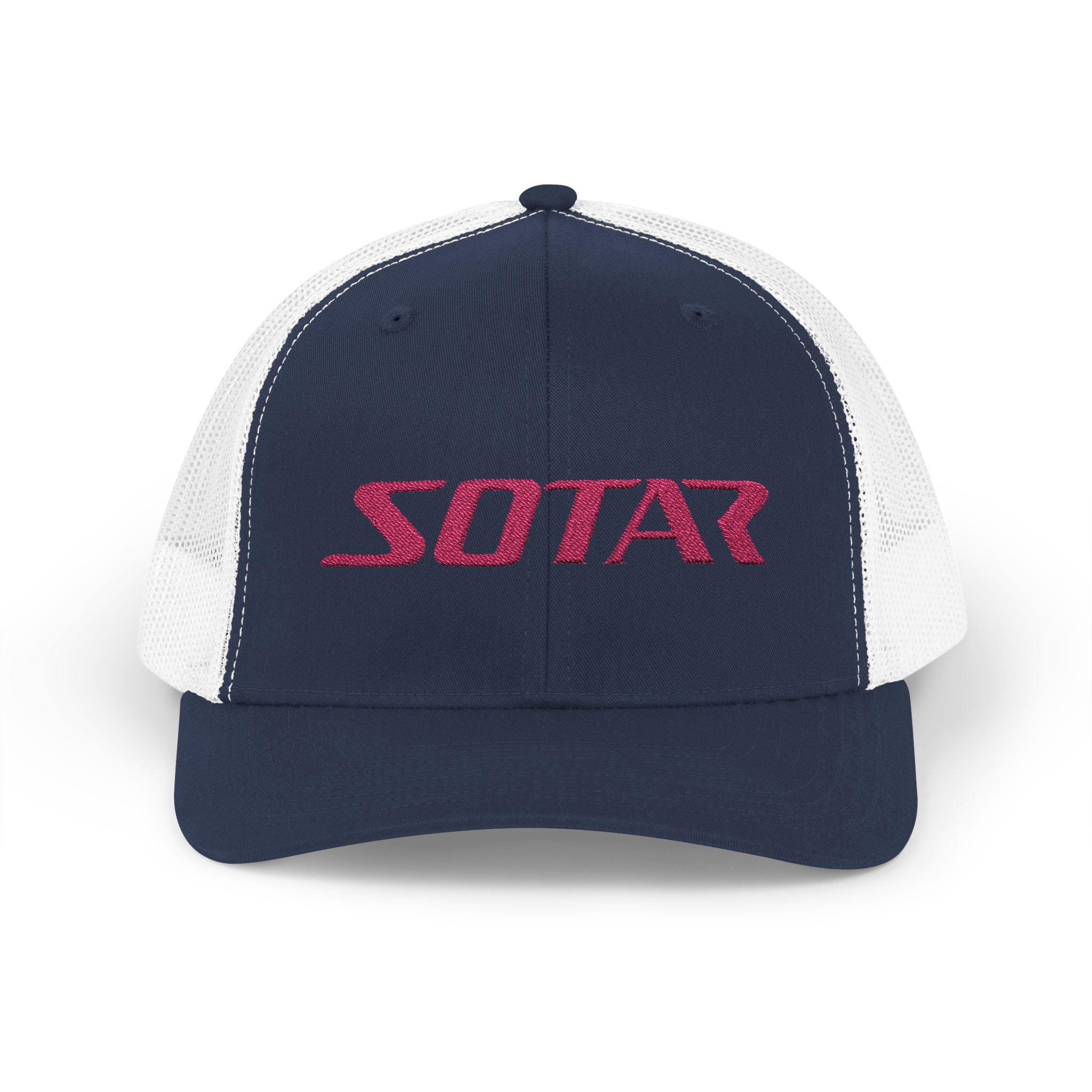 Snapback Trucker Cap - Pink Logo