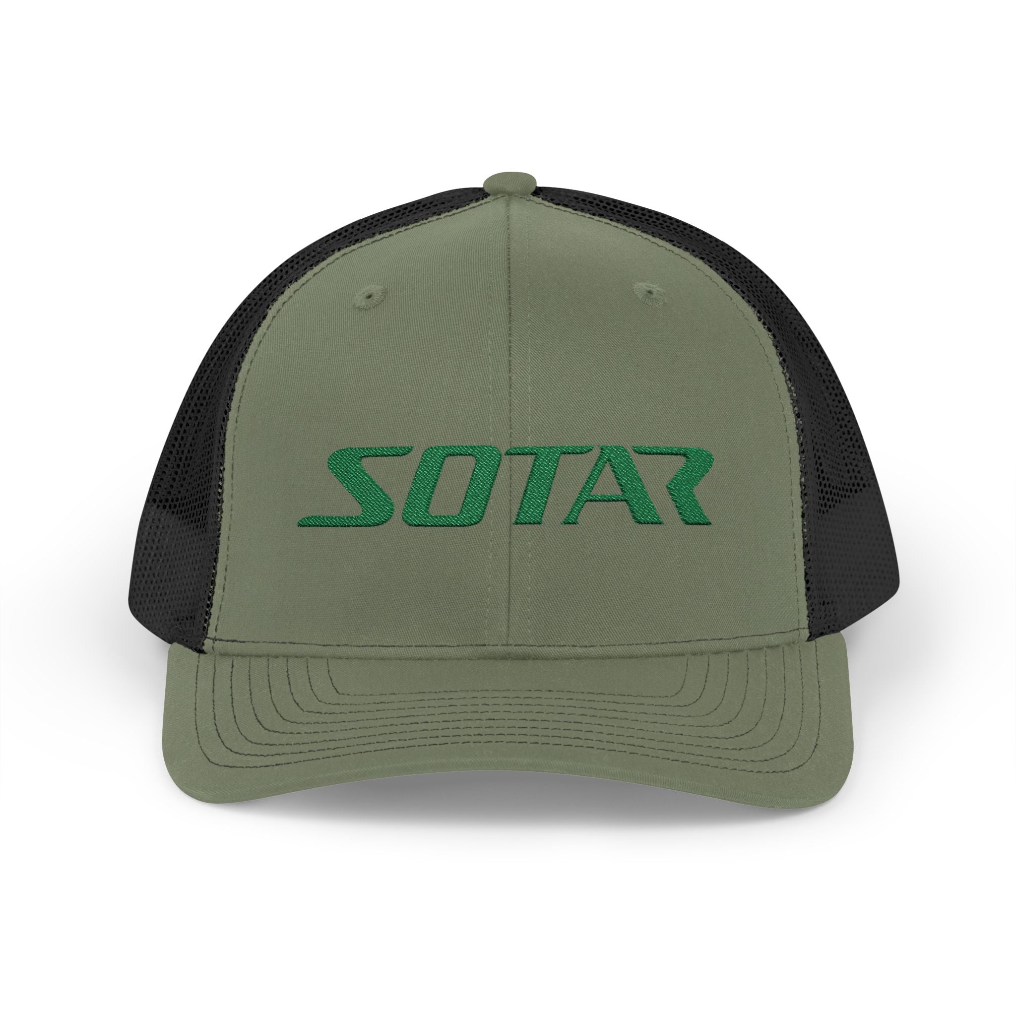 SOTAR Embroidered Green Logo Snapback Trucker Cap Baseball Hat