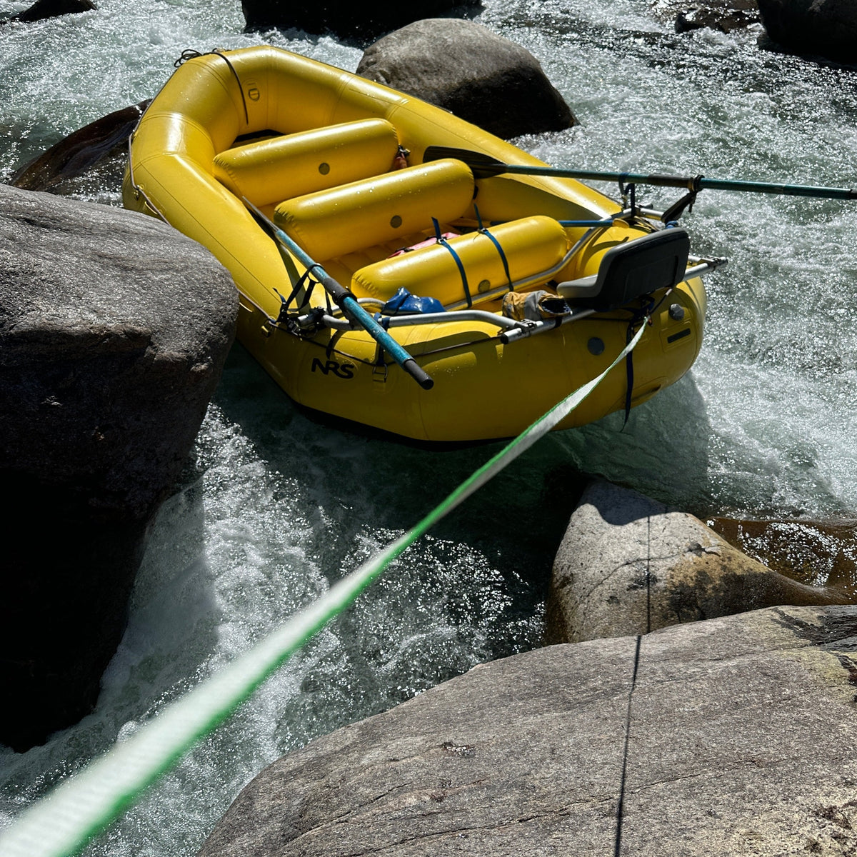 Ligne de retournement pour raft