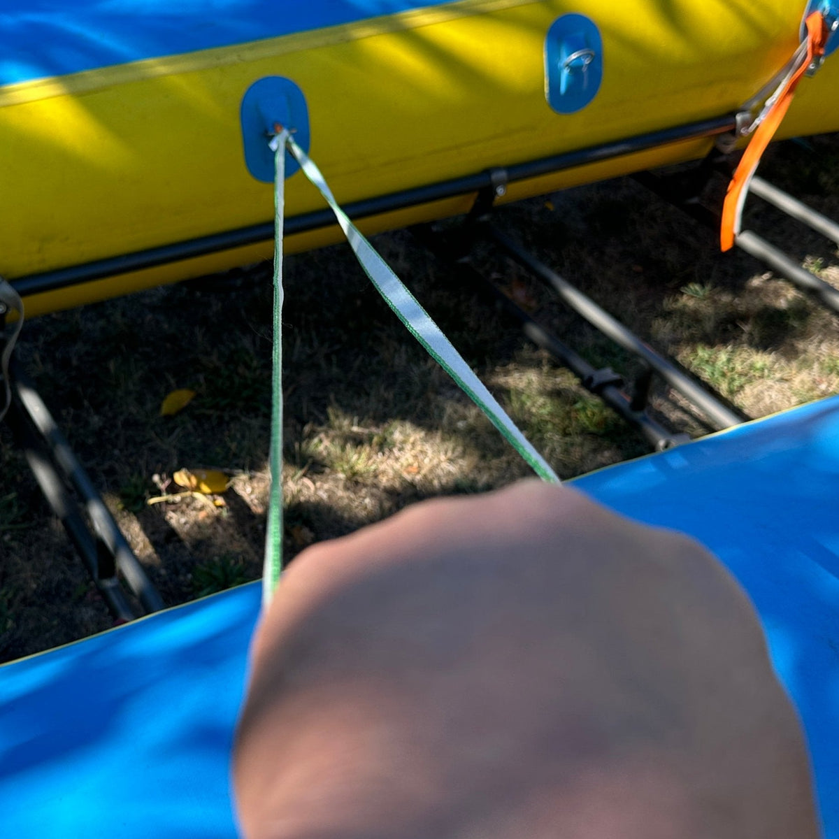 Ligne de retournement pour raft